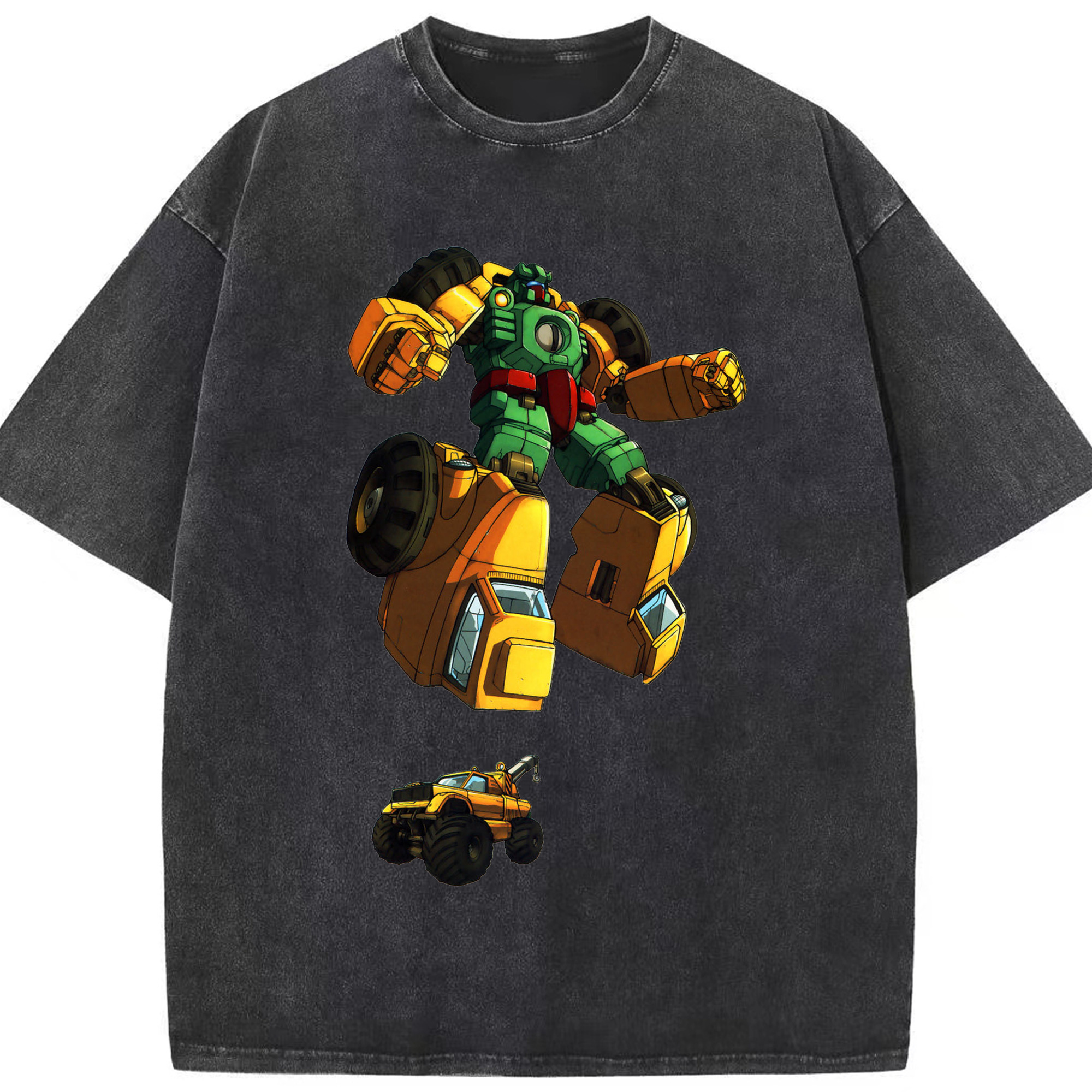 （画像用）  綿100% ヴィンテージ風 半袖Tシャツ（フロントプリント）