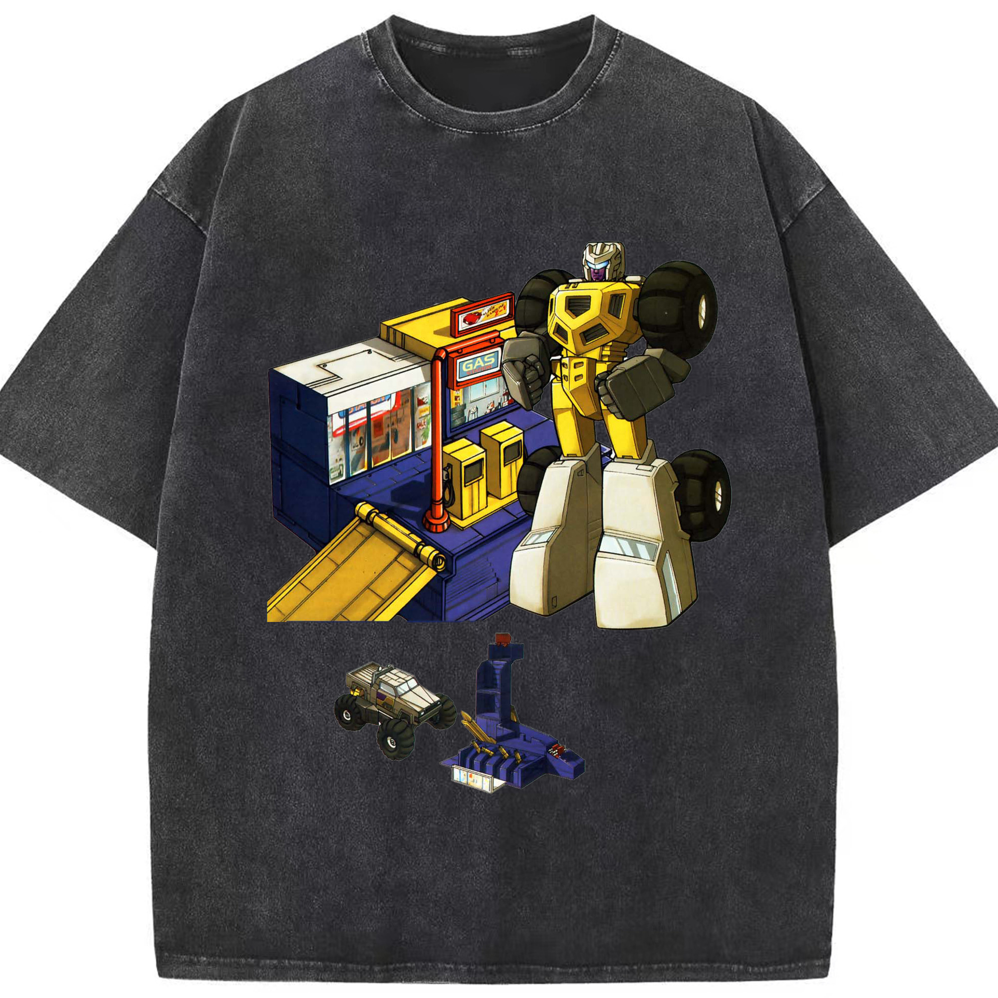 （画像用）  綿100% ヴィンテージ風 半袖Tシャツ（フロントプリント）