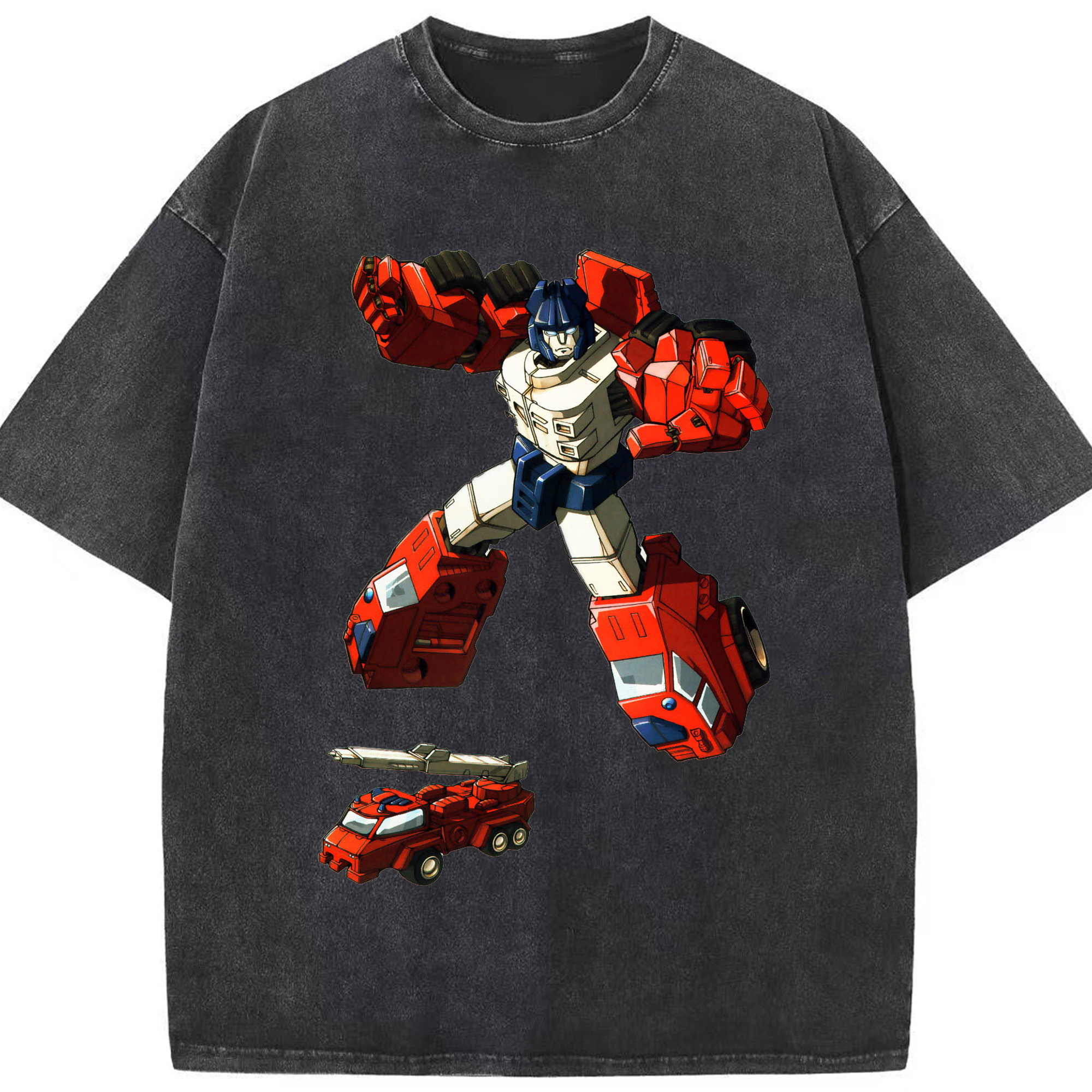 （画像用）  綿100% ヴィンテージ風 半袖Tシャツ（フロントプリント）