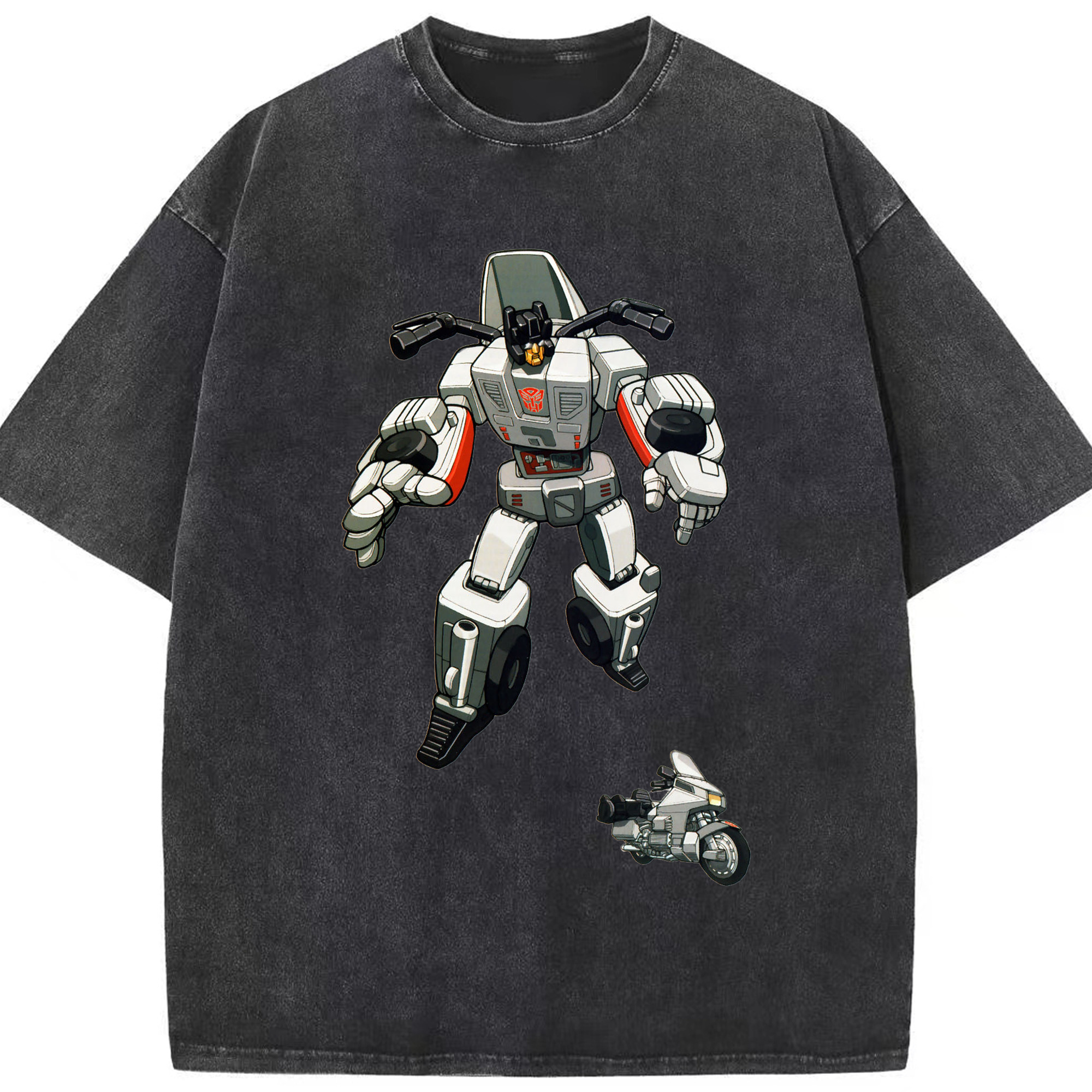 （画像用）  綿100% ヴィンテージ風 半袖Tシャツ（フロントプリント）