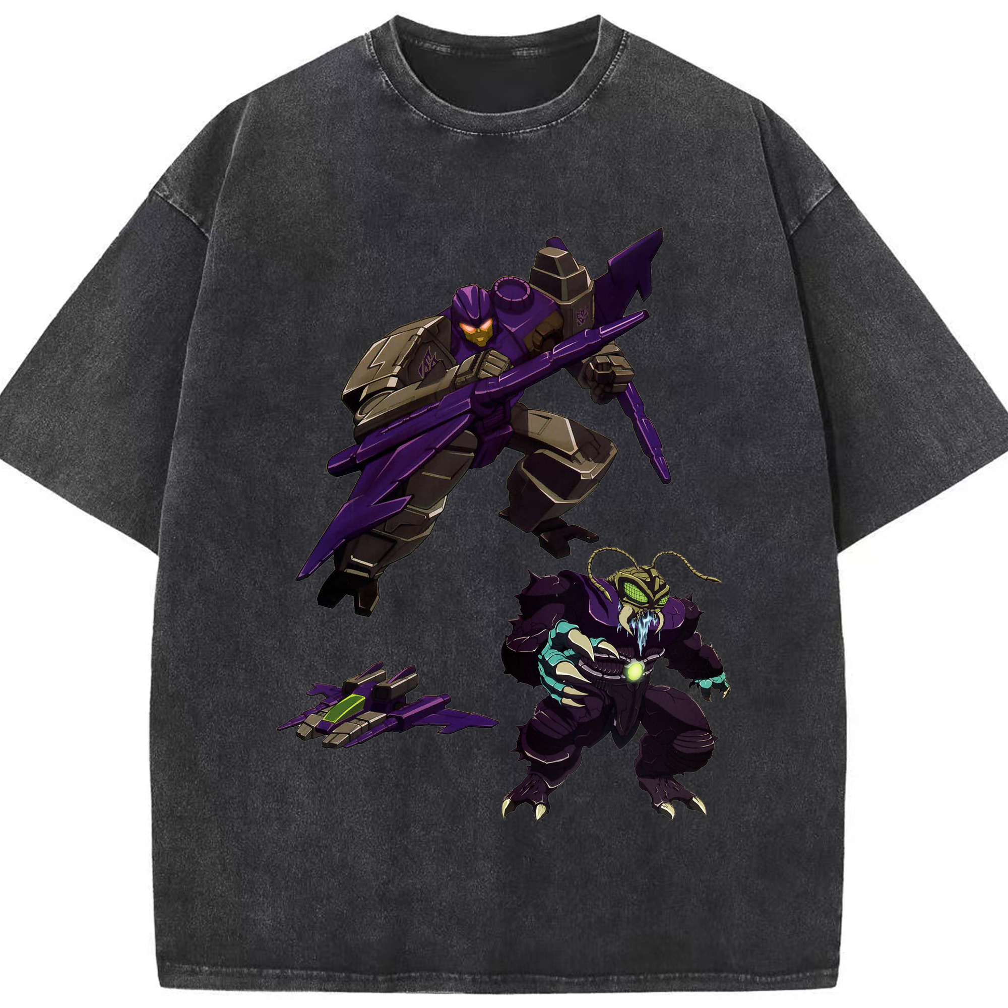 （画像用）  綿100% ヴィンテージ風 半袖Tシャツ（フロントプリント）
