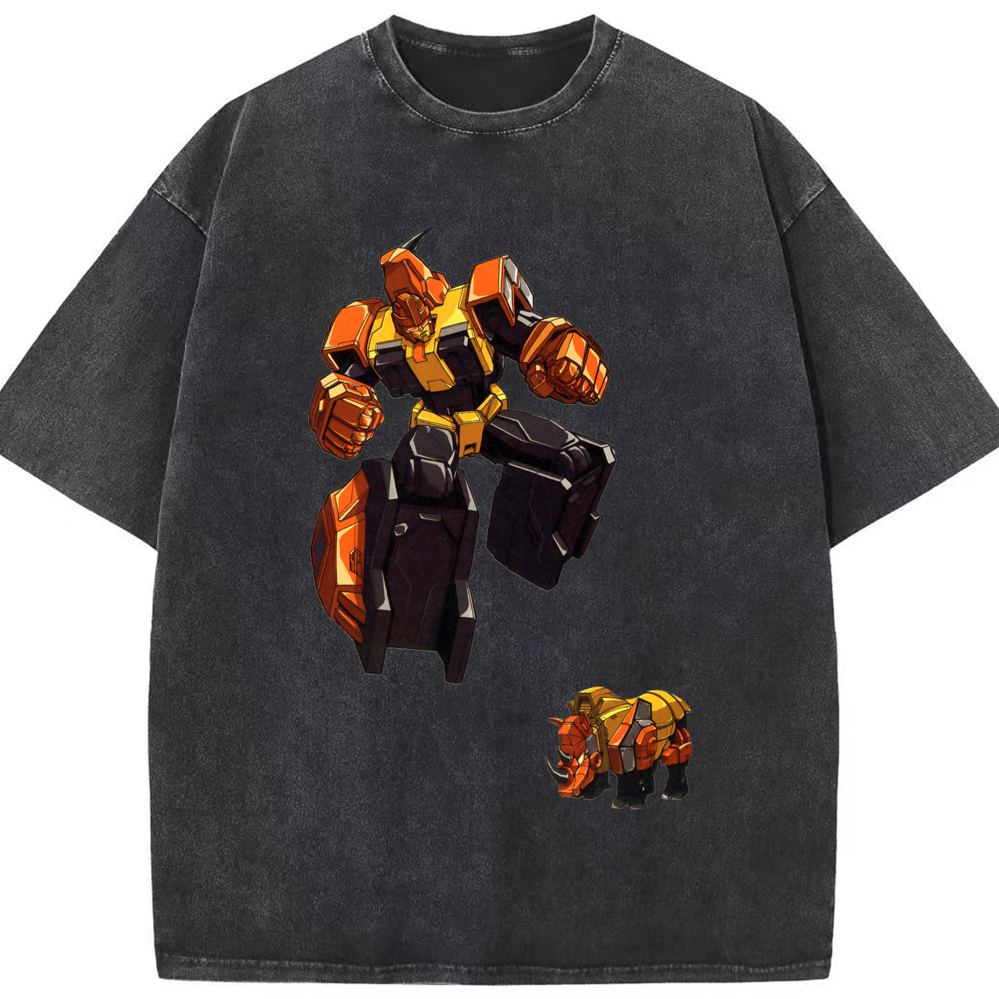 （画像用）  綿100% ヴィンテージ風 半袖Tシャツ（フロントプリント）