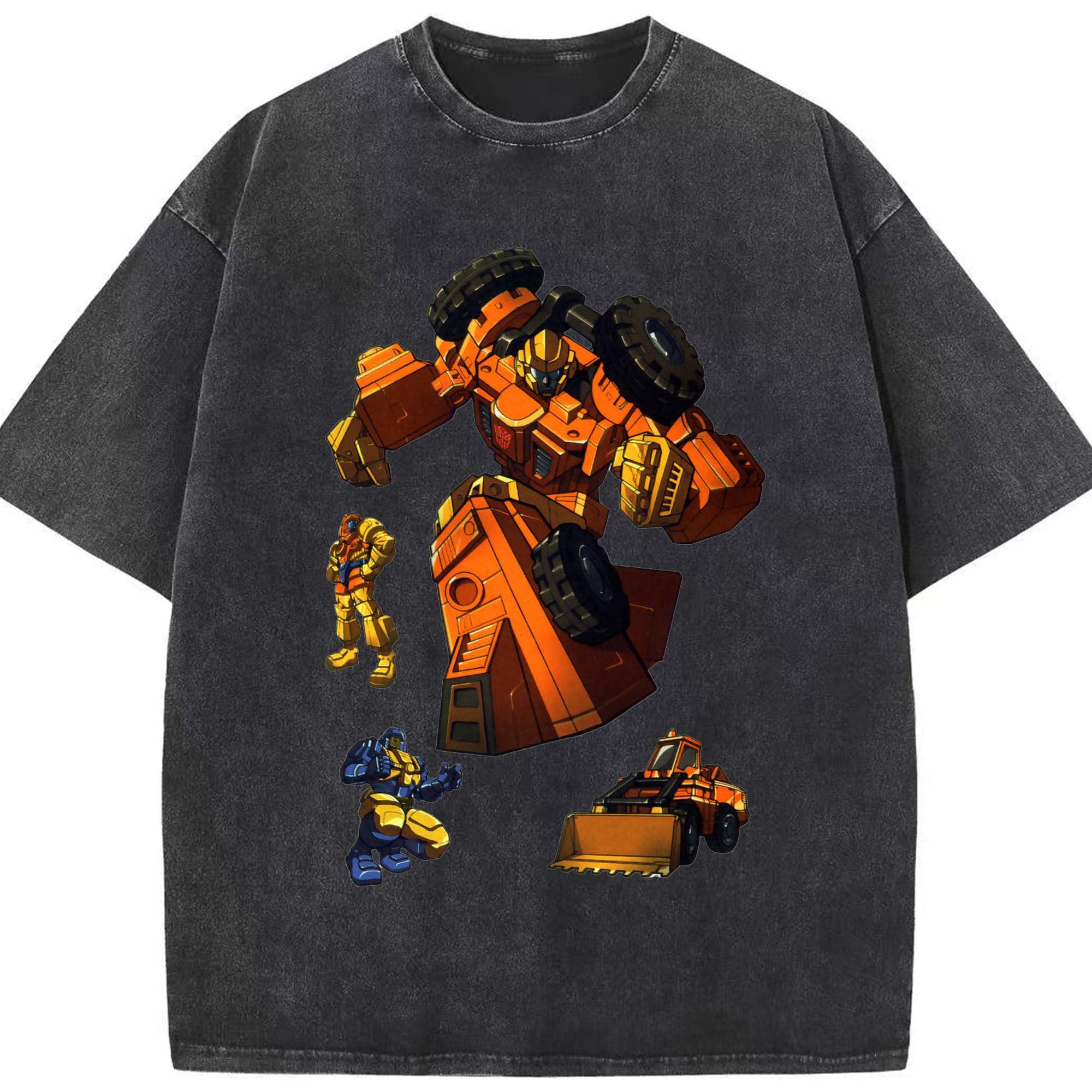 （画像用）  綿100% ヴィンテージ風 半袖Tシャツ（フロントプリント）