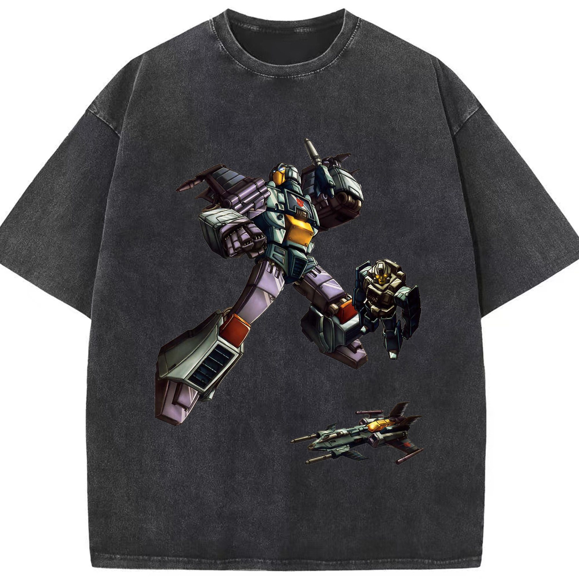 （画像用）  綿100% ヴィンテージ風 半袖Tシャツ（フロントプリント）