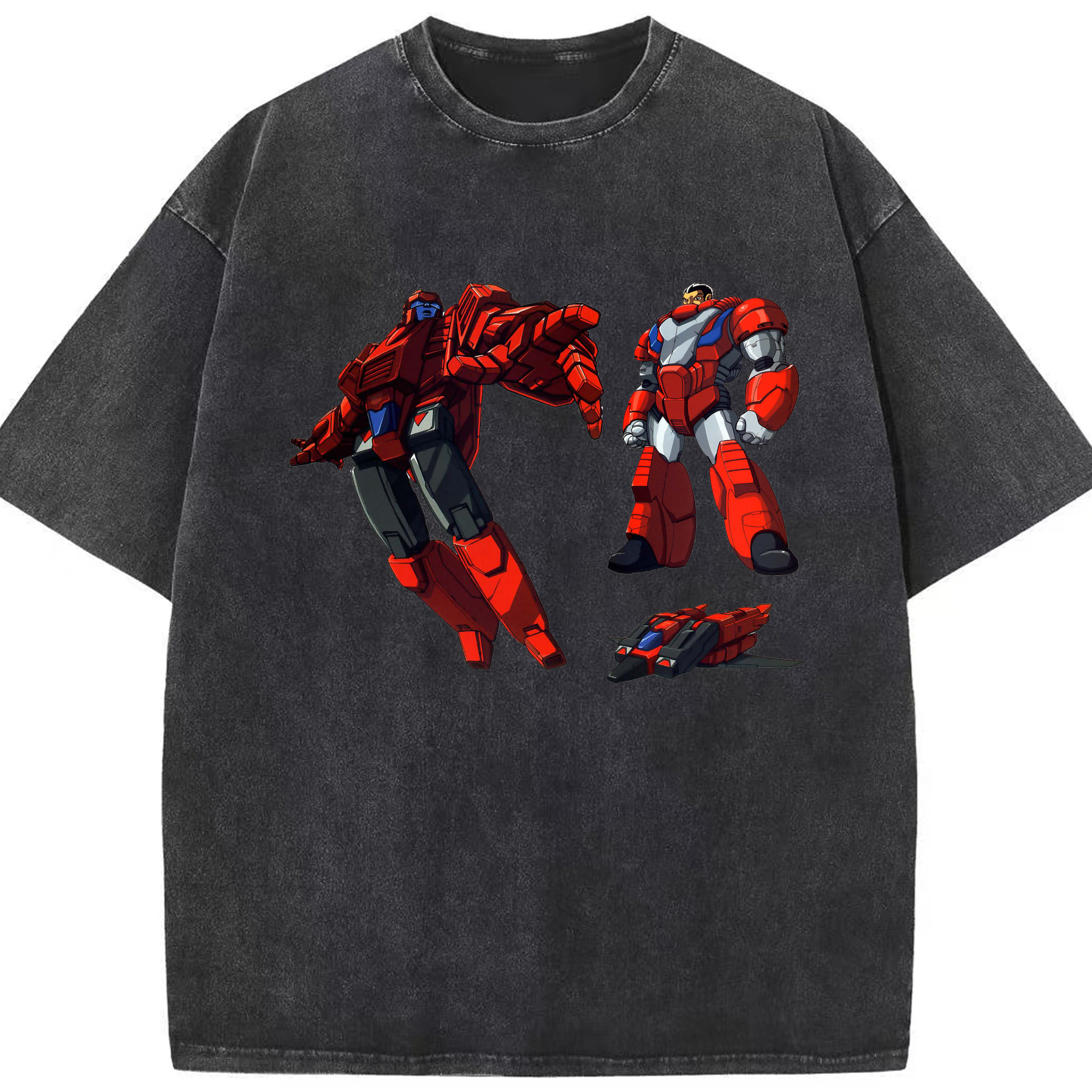 （画像用）  綿100% ヴィンテージ風 半袖Tシャツ（フロントプリント）