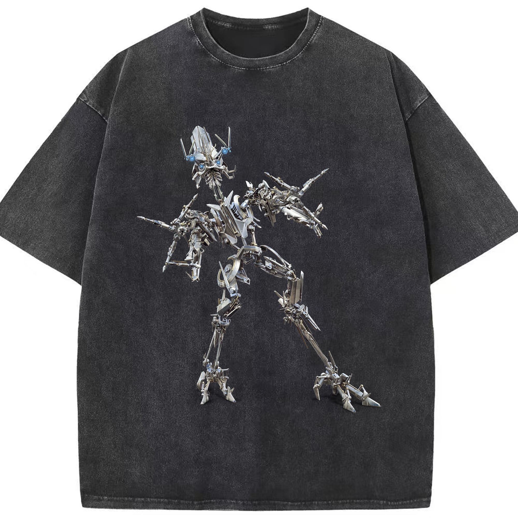 （画像用）  綿100% ヴィンテージ風 半袖Tシャツ（フロントプリント）