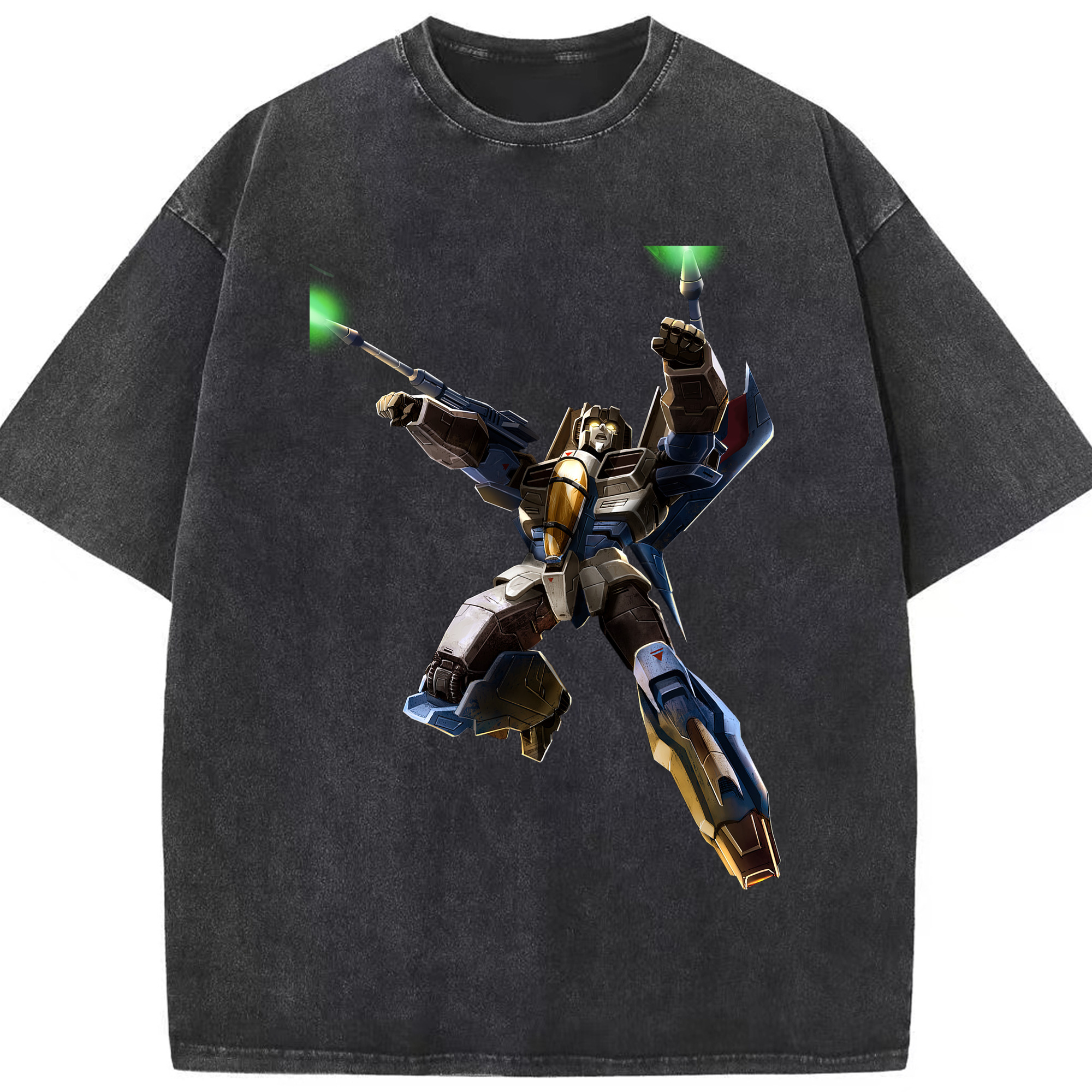 （画像用）  綿100% ヴィンテージ風 半袖Tシャツ（フロントプリント）