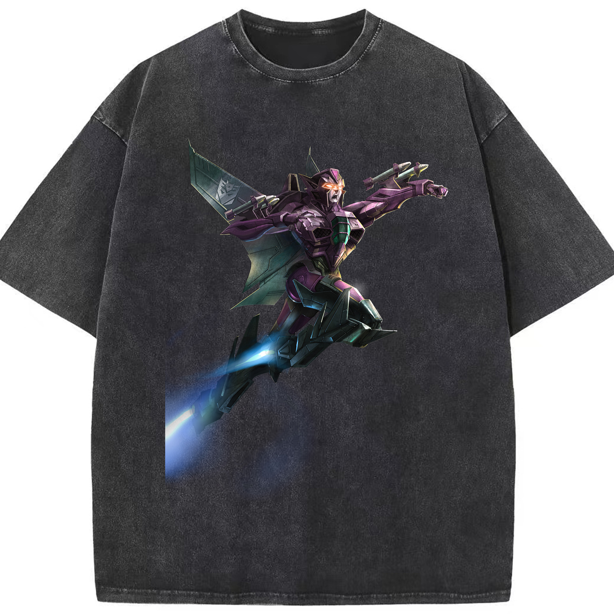 （画像用）  綿100% ヴィンテージ風 半袖Tシャツ（フロントプリント）