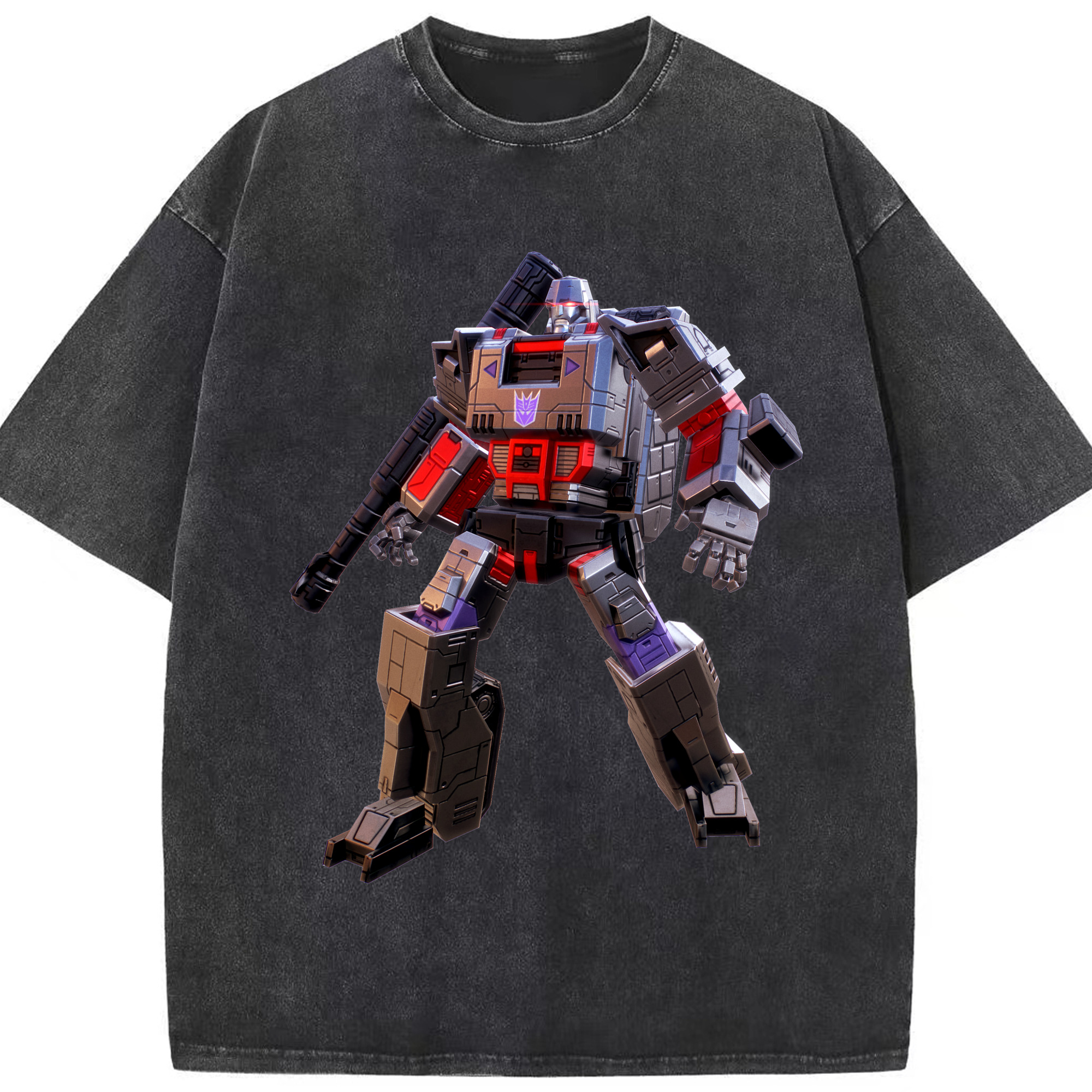 （画像用）  綿100% ヴィンテージ風 半袖Tシャツ（フロントプリント）