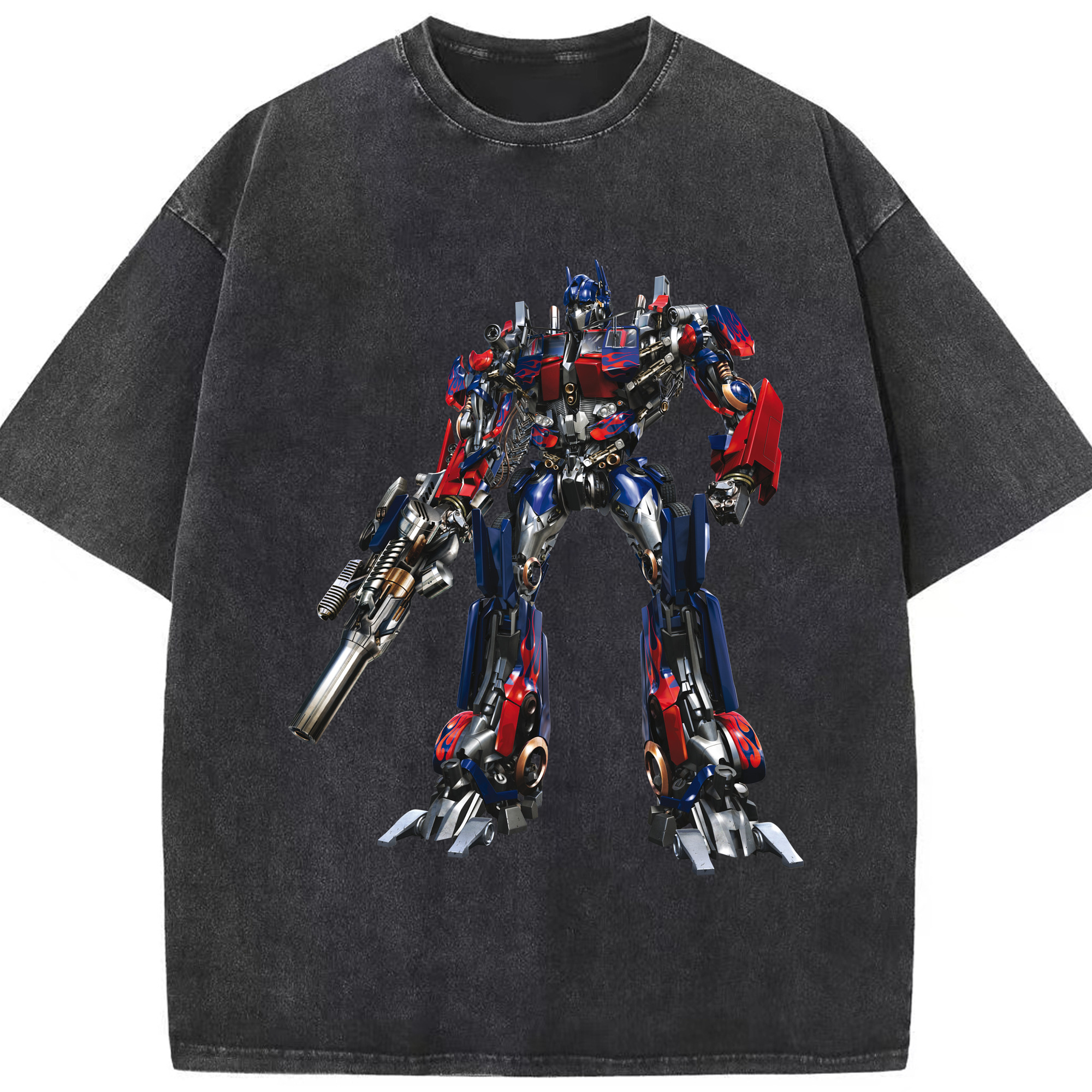 （画像用）  綿100% ヴィンテージ風 半袖Tシャツ（フロントプリント）