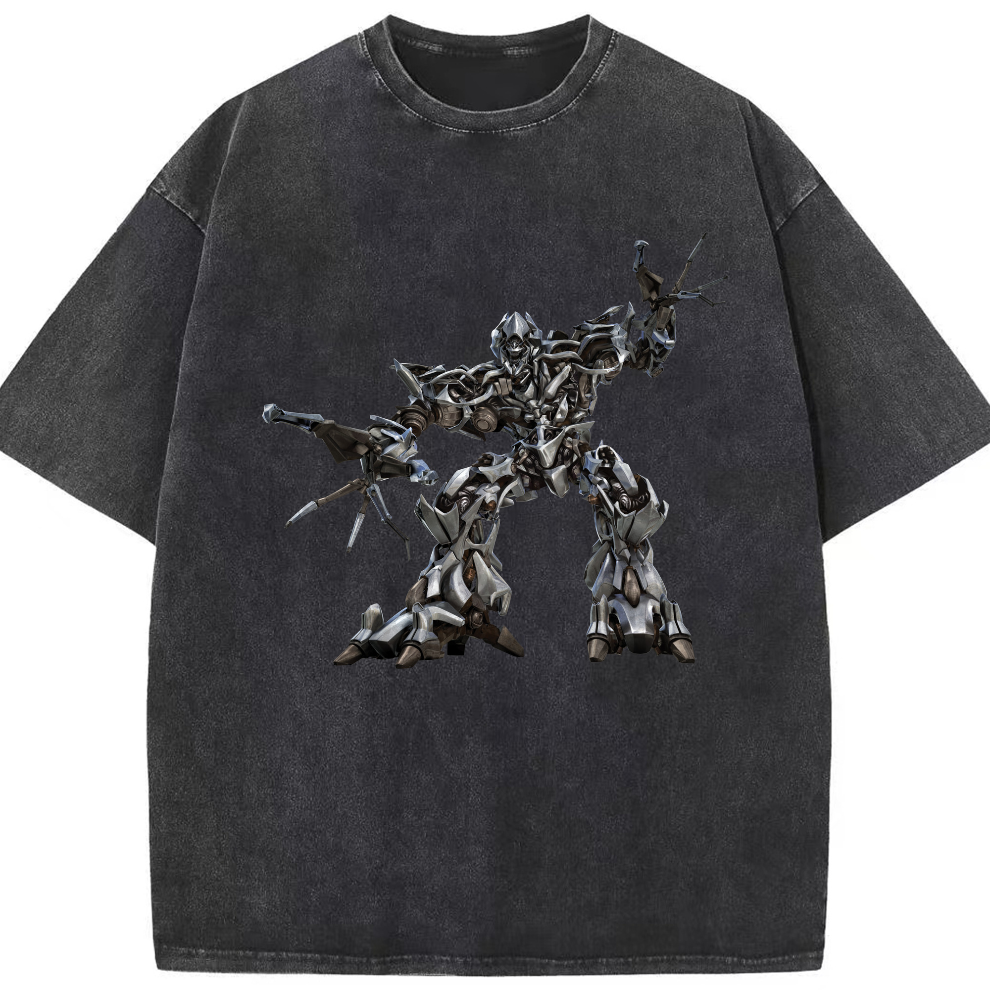 （画像用）  綿100% ヴィンテージ風 半袖Tシャツ（フロントプリント）