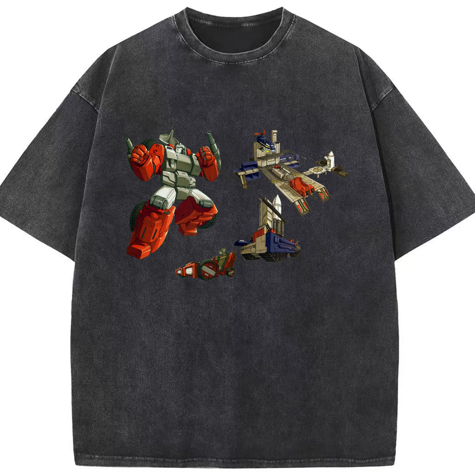 （画像用）  綿100% ヴィンテージ風 半袖Tシャツ（フロントプリント）