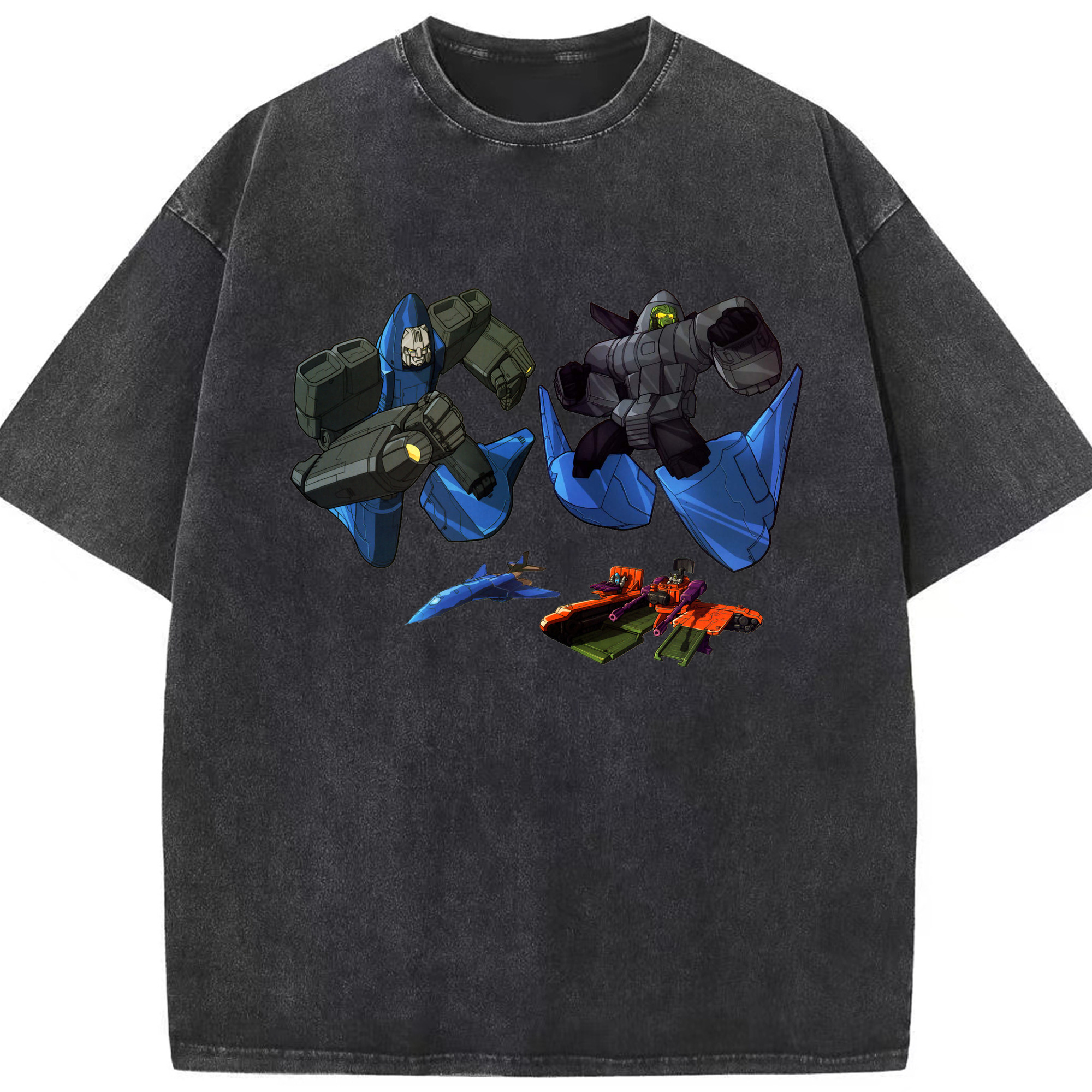 （画像用）  綿100% ヴィンテージ風 半袖Tシャツ（フロントプリント）
