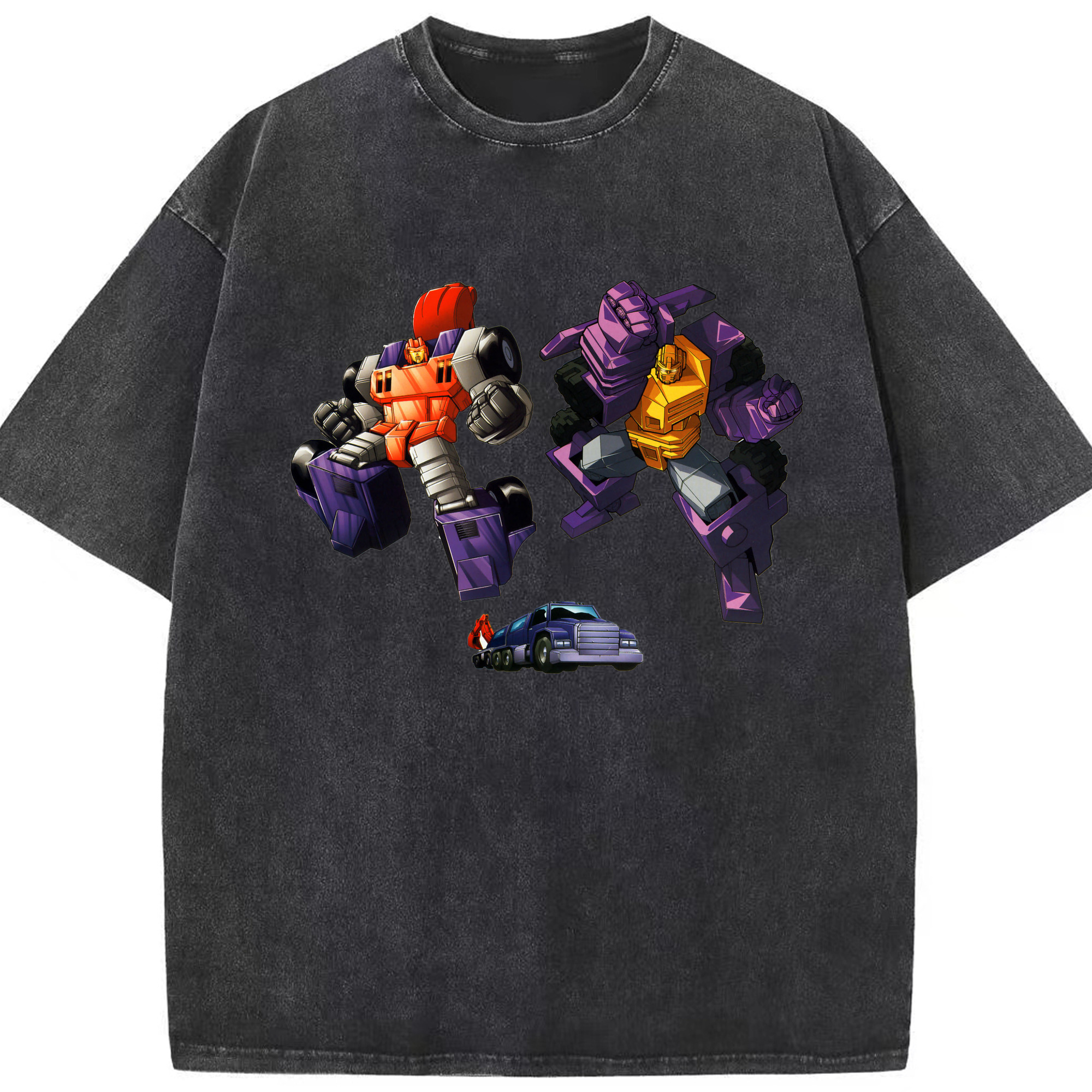 （画像用）  綿100% ヴィンテージ風 半袖Tシャツ（フロントプリント）