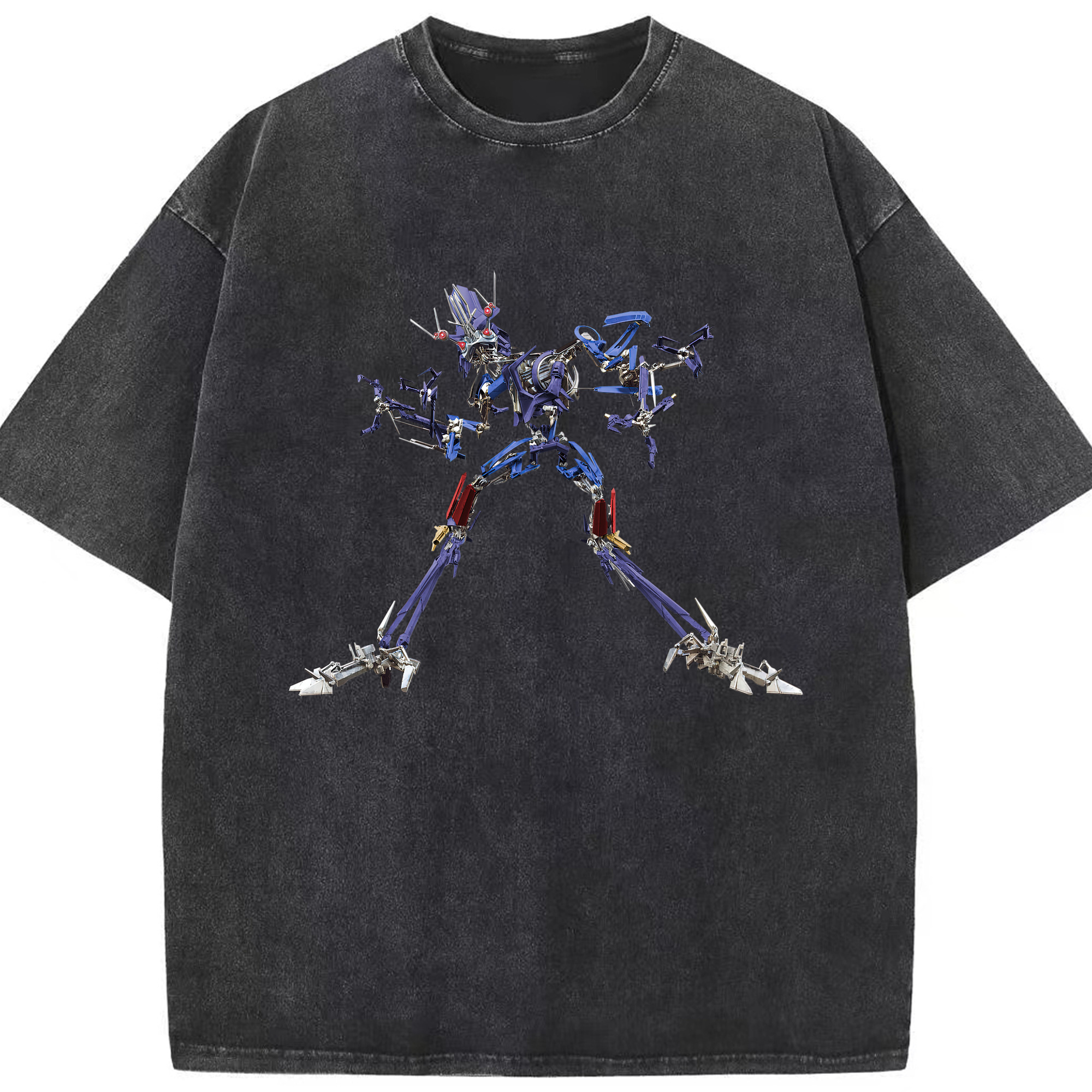 （画像用）  綿100% ヴィンテージ風 半袖Tシャツ（フロントプリント）