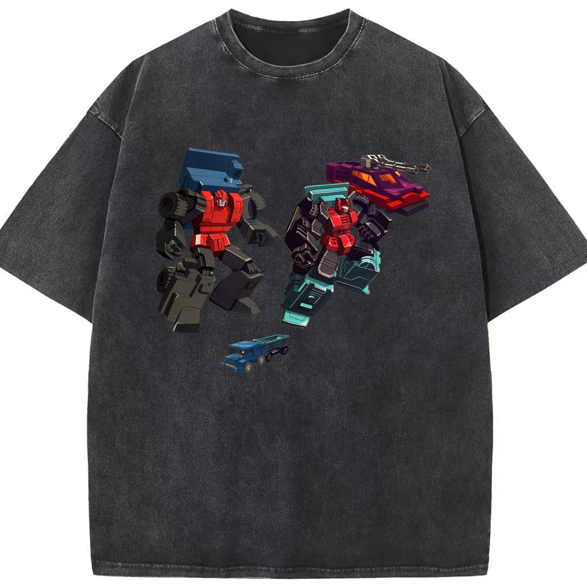 （画像用）  綿100% ヴィンテージ風 半袖Tシャツ（フロントプリント）