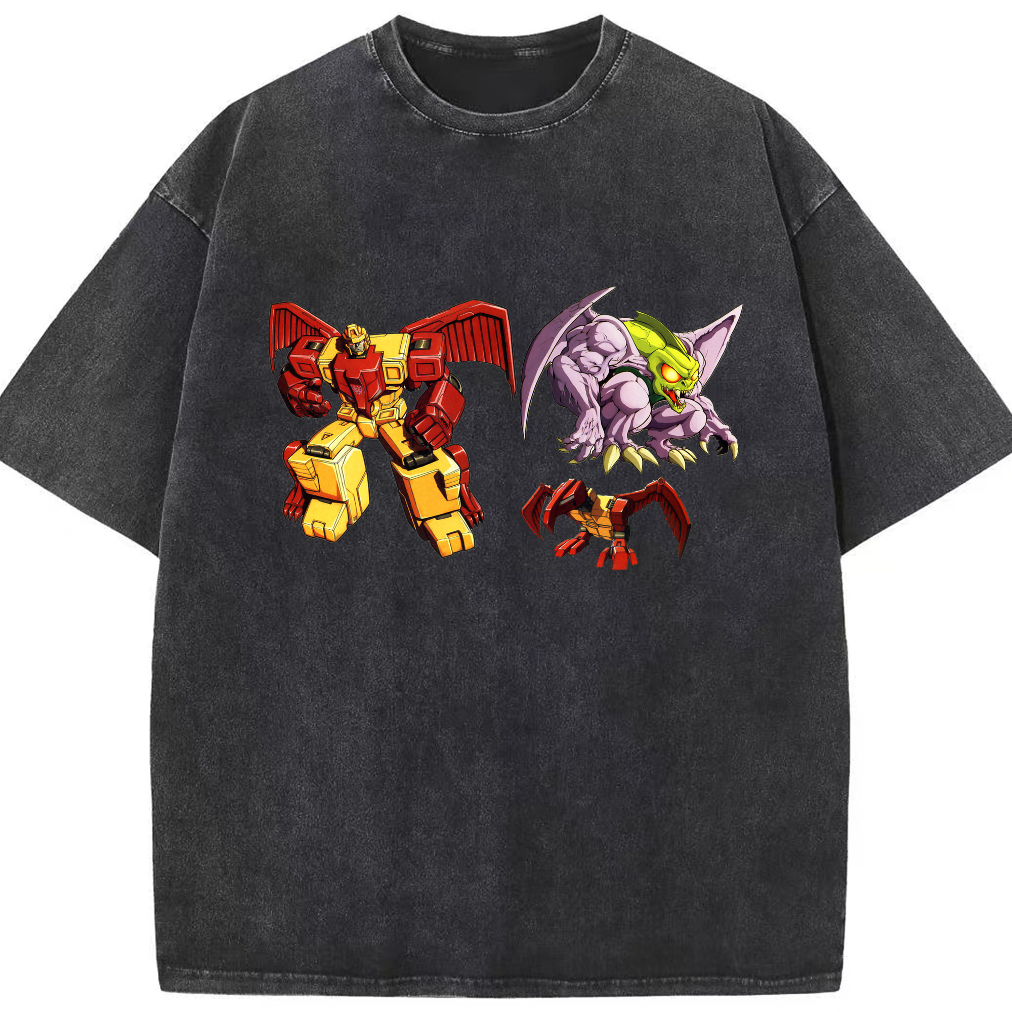 （画像用）  綿100% ヴィンテージ風 半袖Tシャツ（フロントプリント）