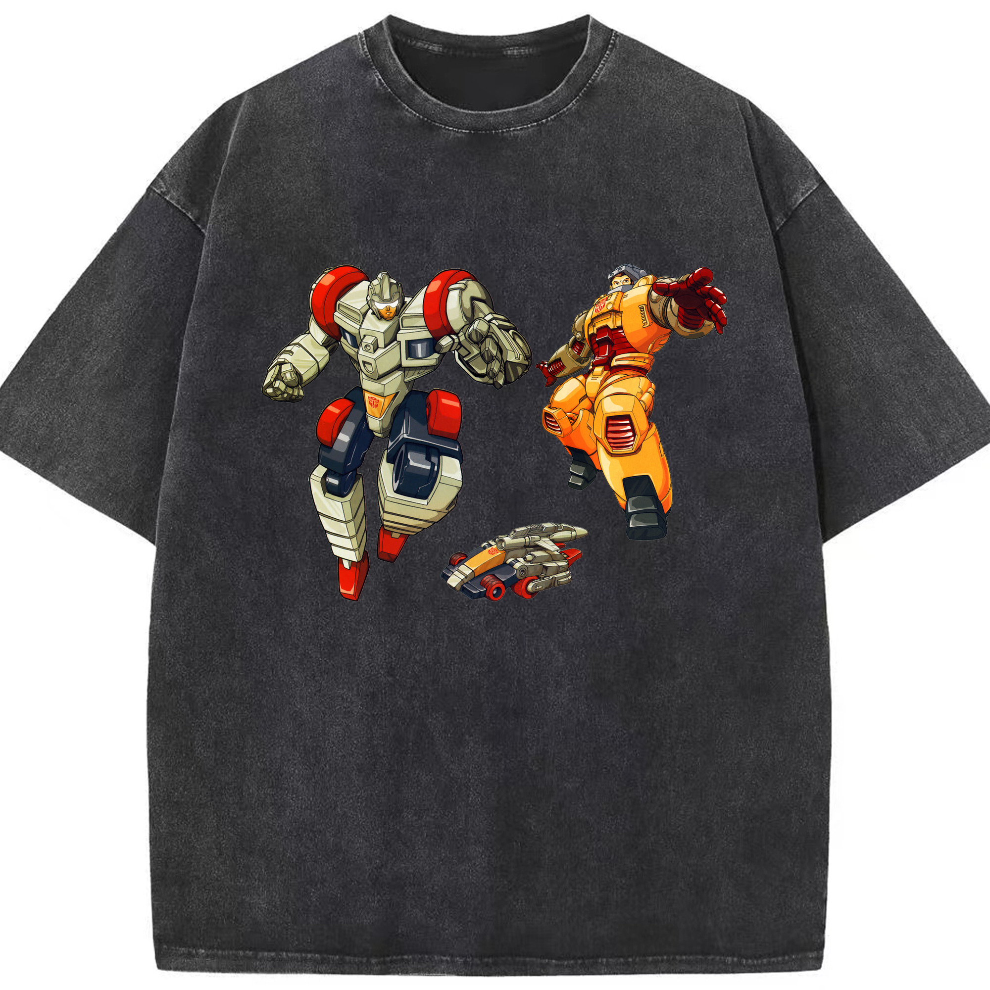 （画像用）  綿100% ヴィンテージ風 半袖Tシャツ（フロントプリント）