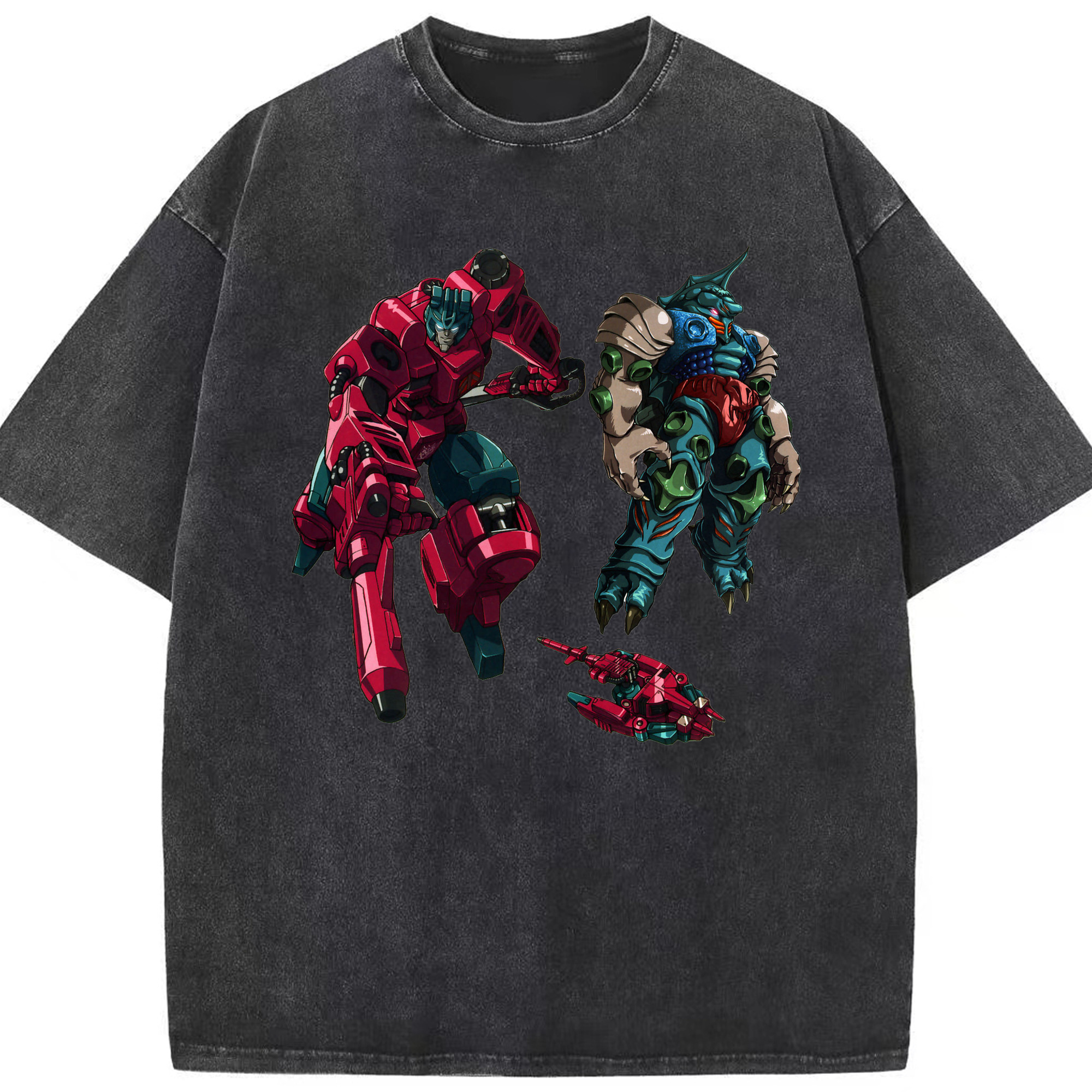 （画像用）  綿100% ヴィンテージ風 半袖Tシャツ（フロントプリント）