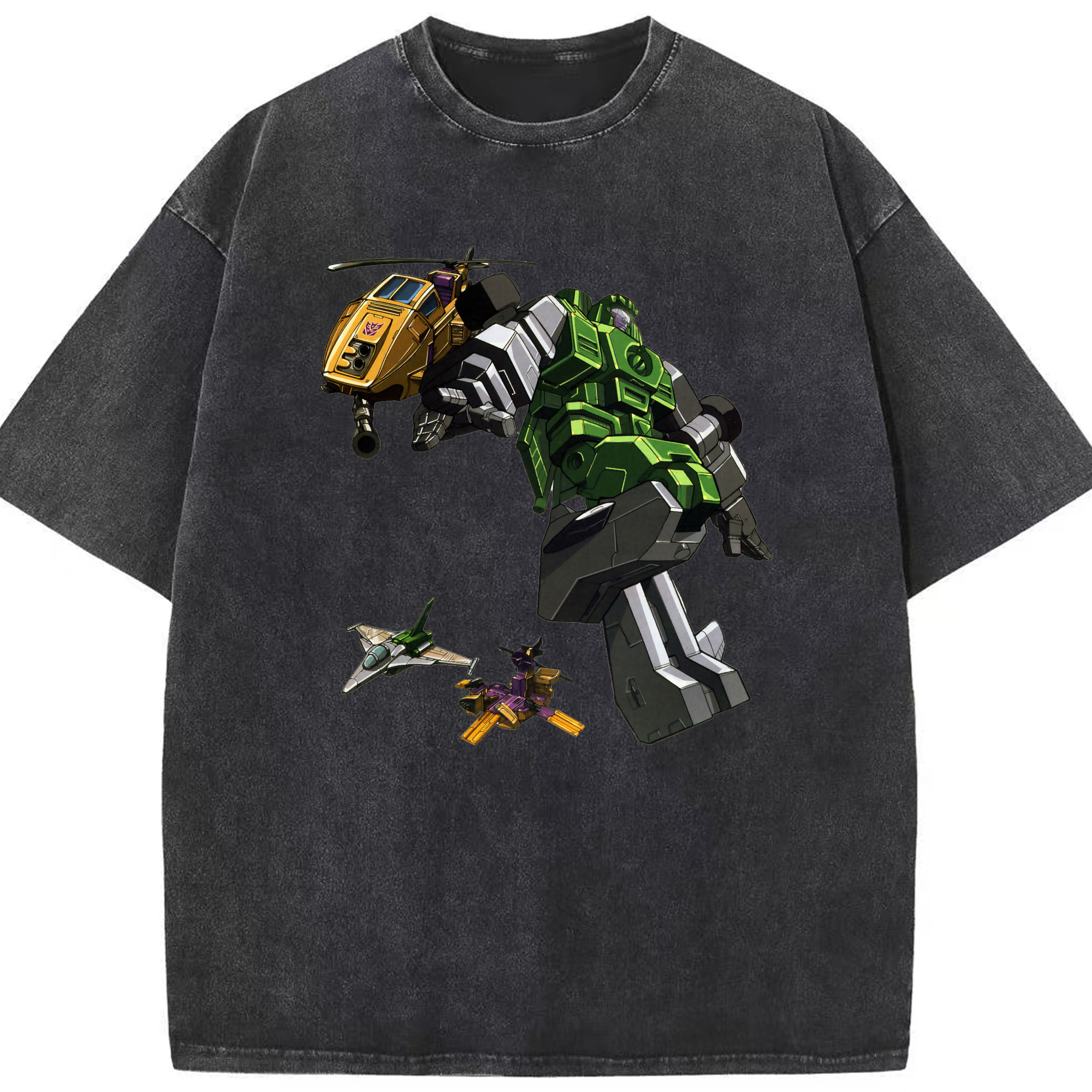 （画像用）  綿100% ヴィンテージ風 半袖Tシャツ（フロントプリント）