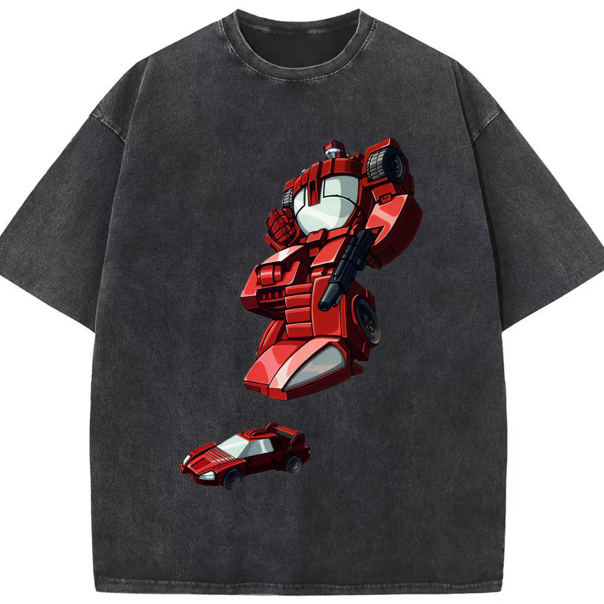 （画像用）  綿100% ヴィンテージ風 半袖Tシャツ（フロントプリント）