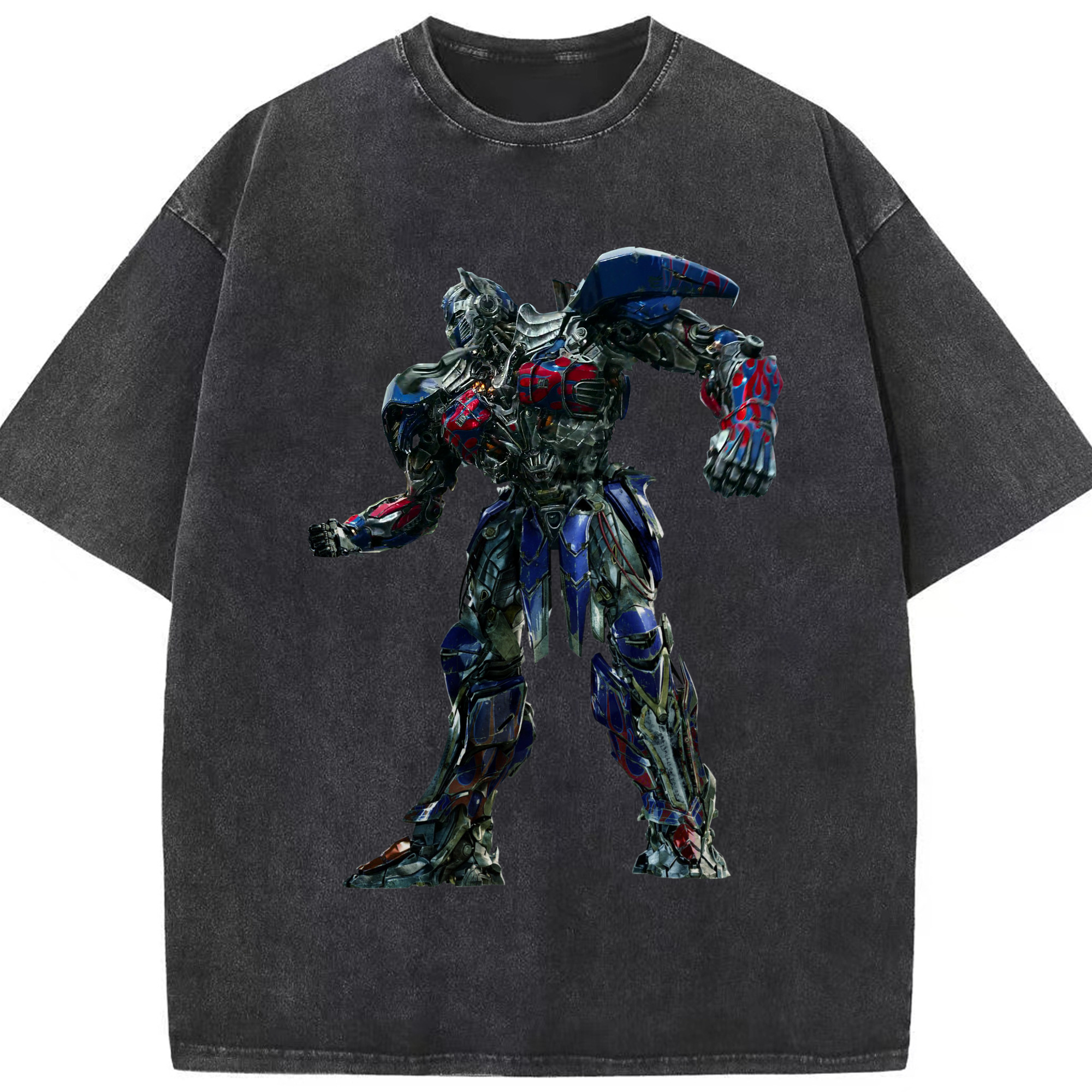 （画像用）  綿100% ヴィンテージ風 半袖Tシャツ（フロントプリント）