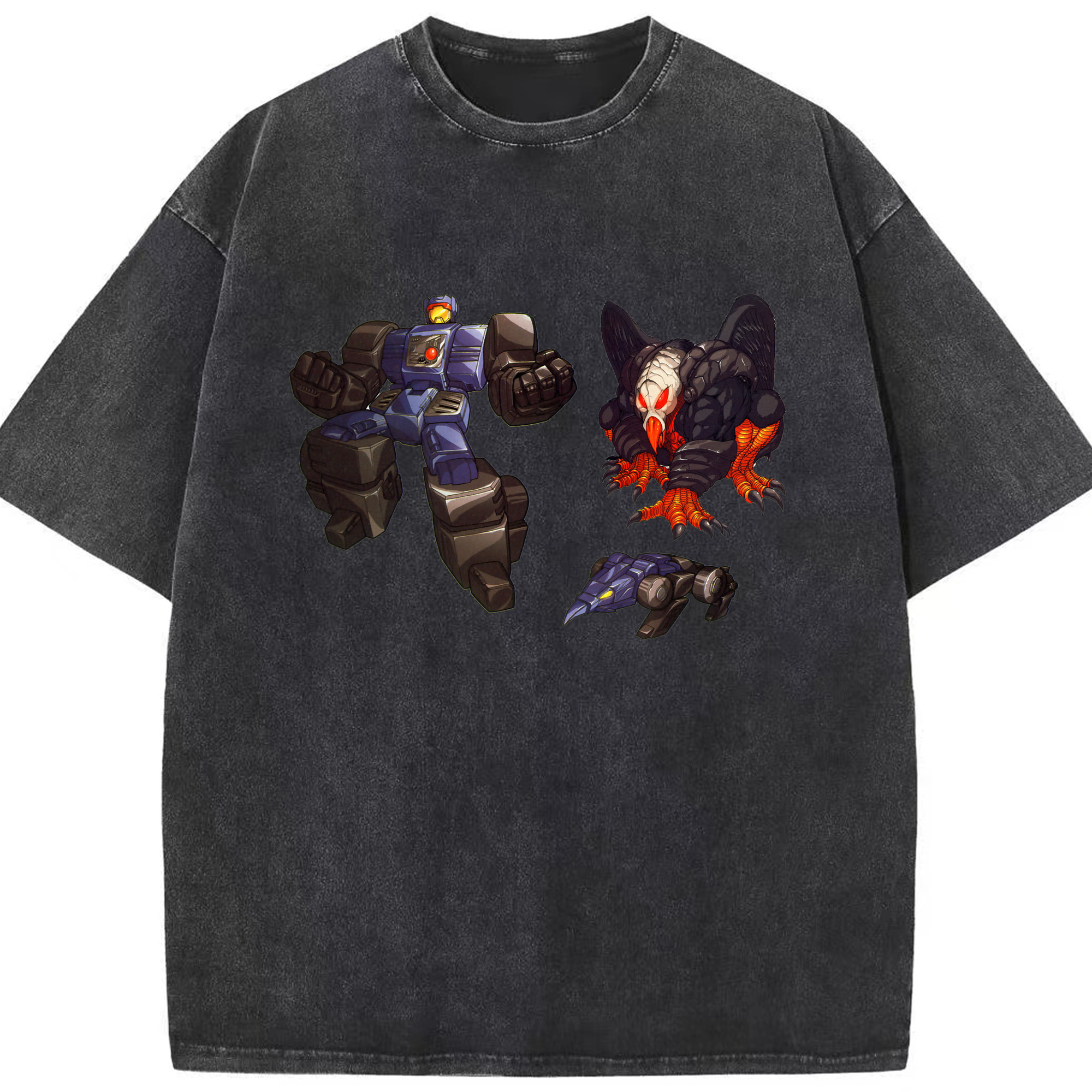 （画像用）  綿100% ヴィンテージ風 半袖Tシャツ（フロントプリント）