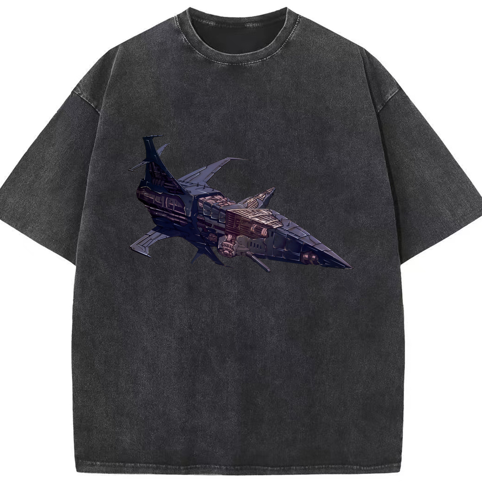 （画像用）  綿100% ヴィンテージ風 半袖Tシャツ（フロントプリント）