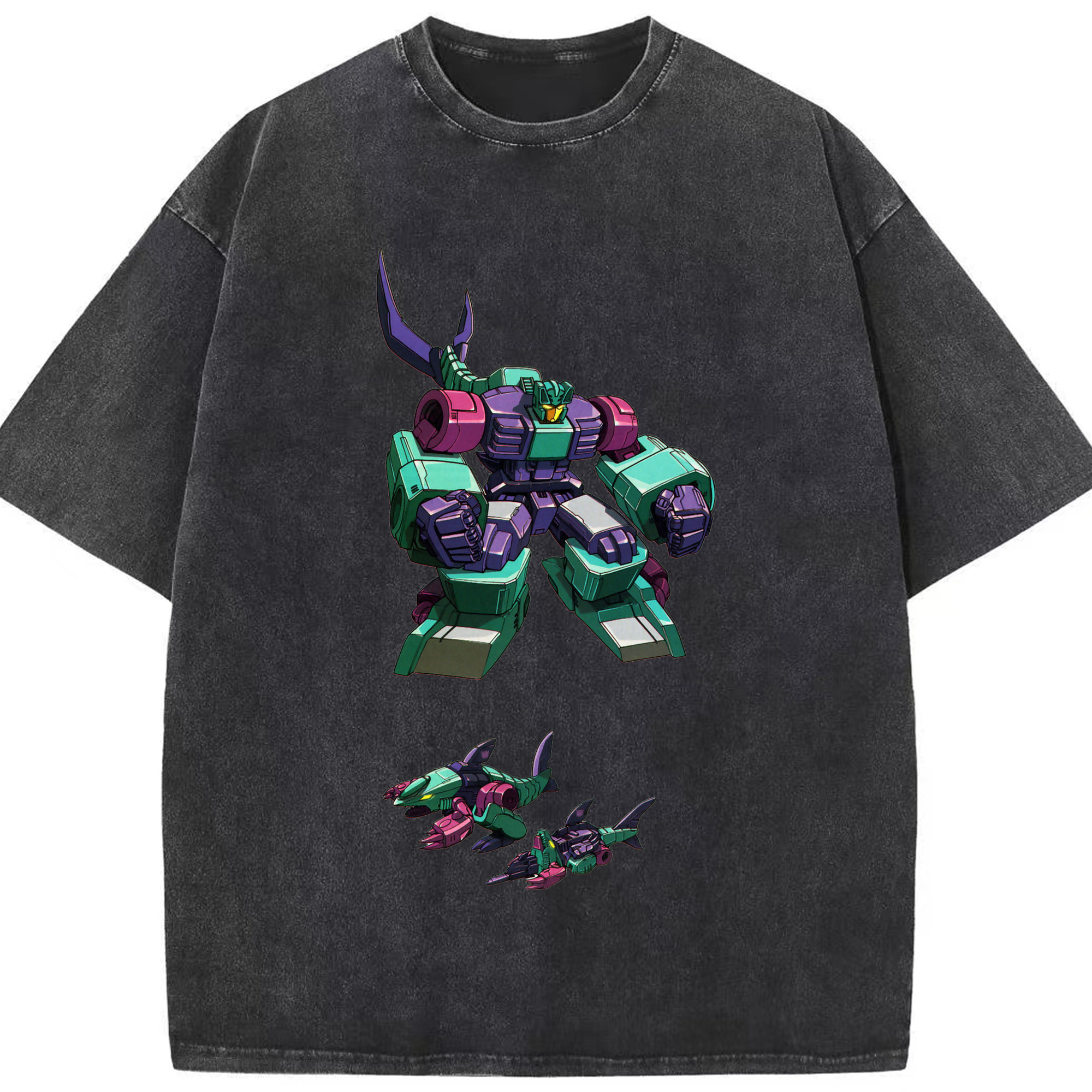 （画像用）  綿100% ヴィンテージ風 半袖Tシャツ（フロントプリント）