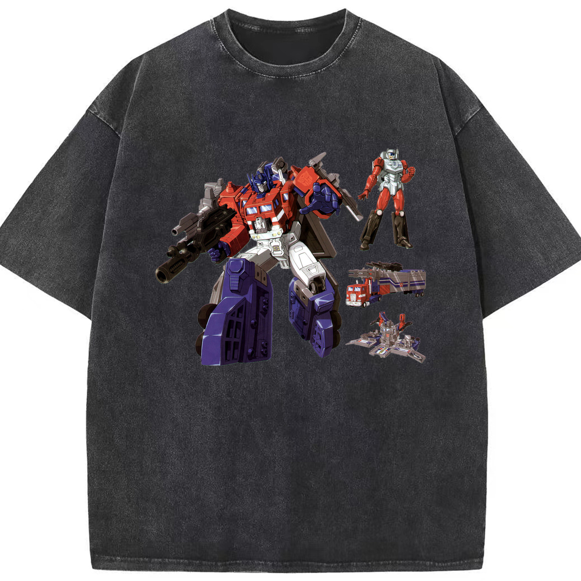 （画像用）  綿100% ヴィンテージ風 半袖Tシャツ（フロントプリント）