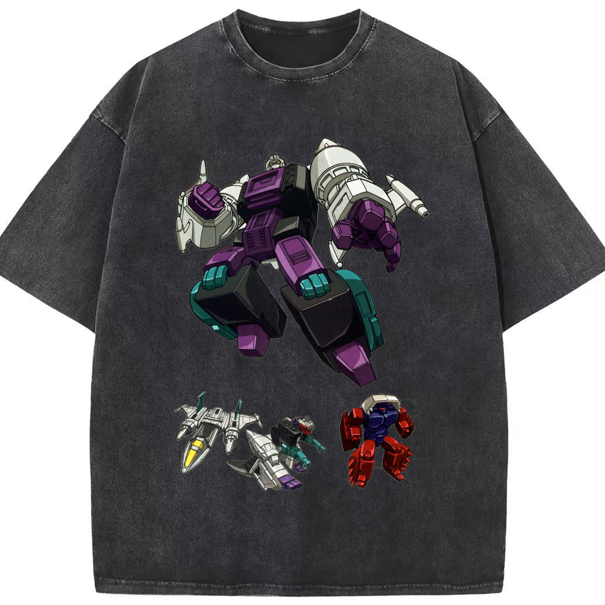 （画像用）  綿100% ヴィンテージ風 半袖Tシャツ（フロントプリント）