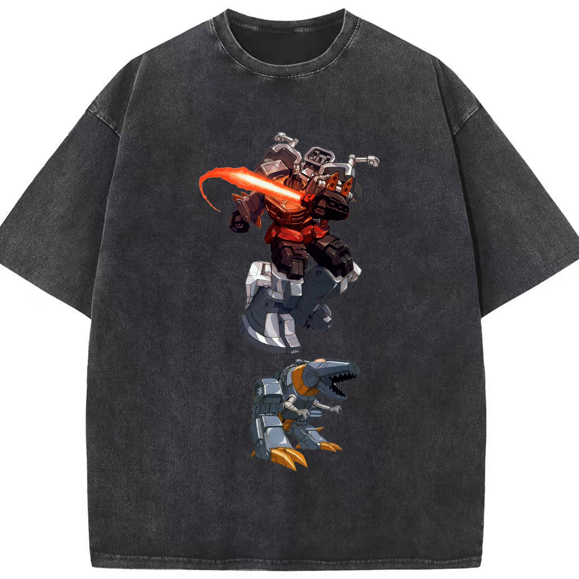 （画像用）  綿100% ヴィンテージ風 半袖Tシャツ（フロントプリント）
