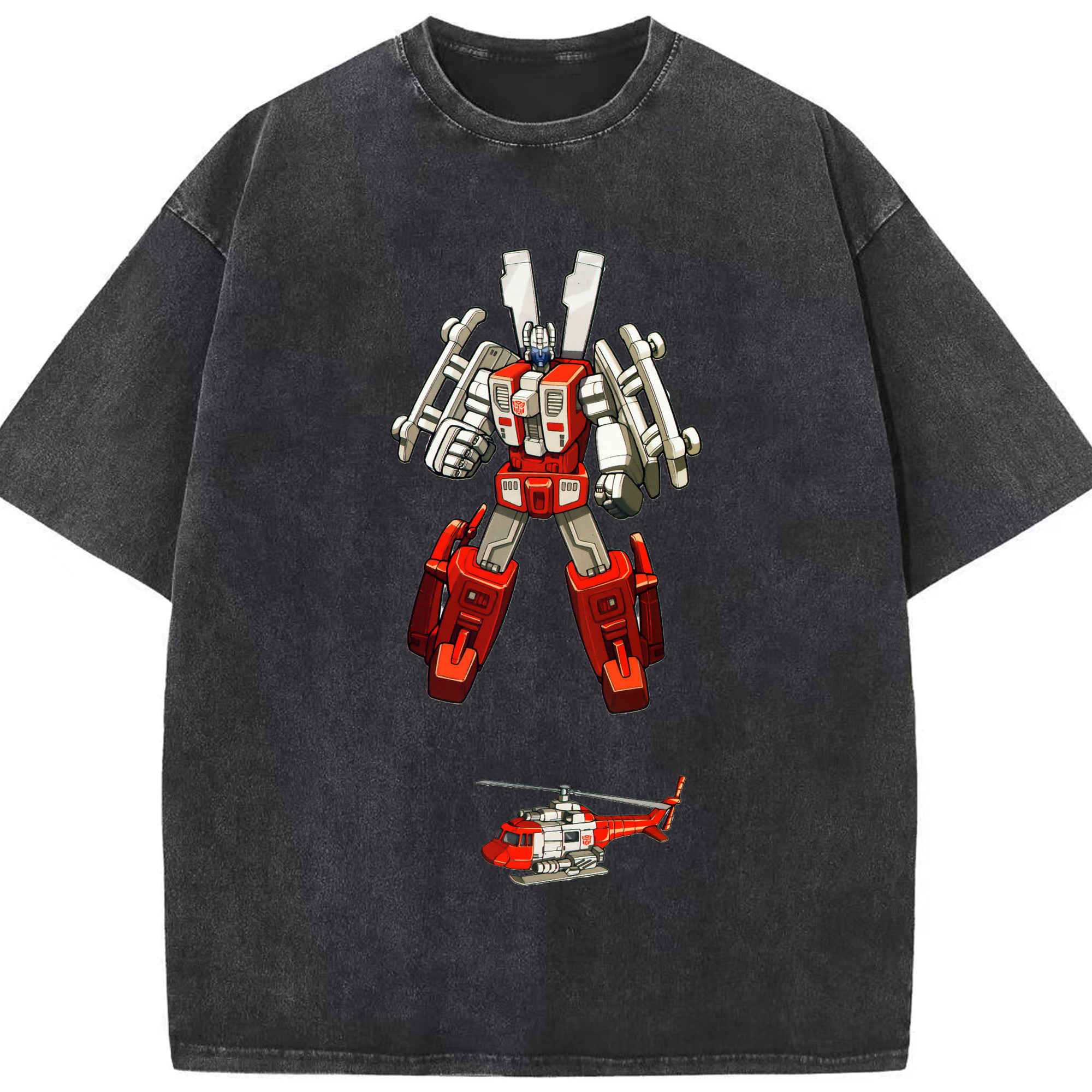 （画像用）  綿100% ヴィンテージ風 半袖Tシャツ（フロントプリント）