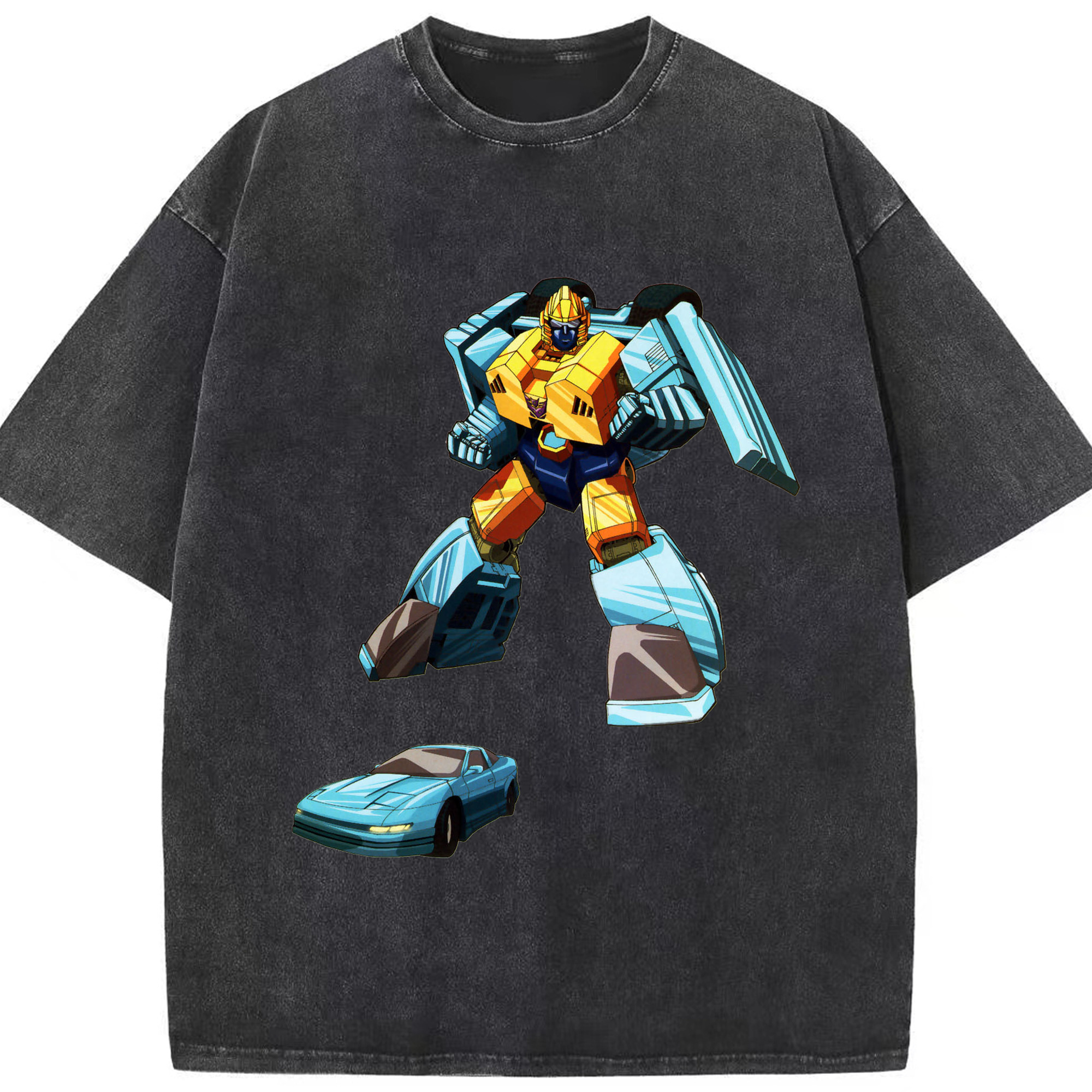 （画像用）  綿100% ヴィンテージ風 半袖Tシャツ（フロントプリント）