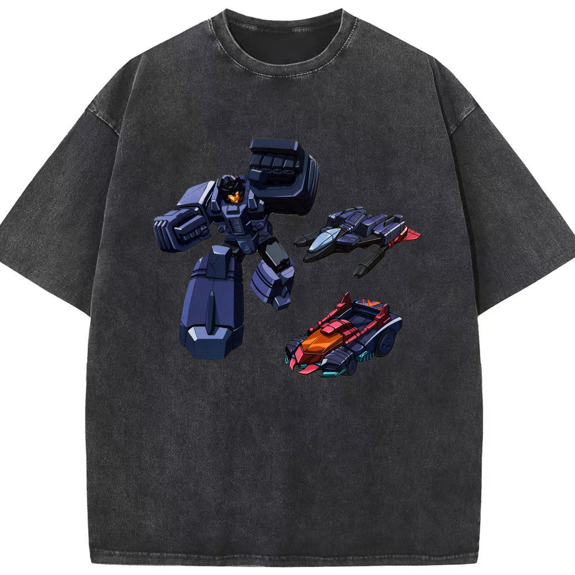 （画像用）  綿100% ヴィンテージ風 半袖Tシャツ（フロントプリント）