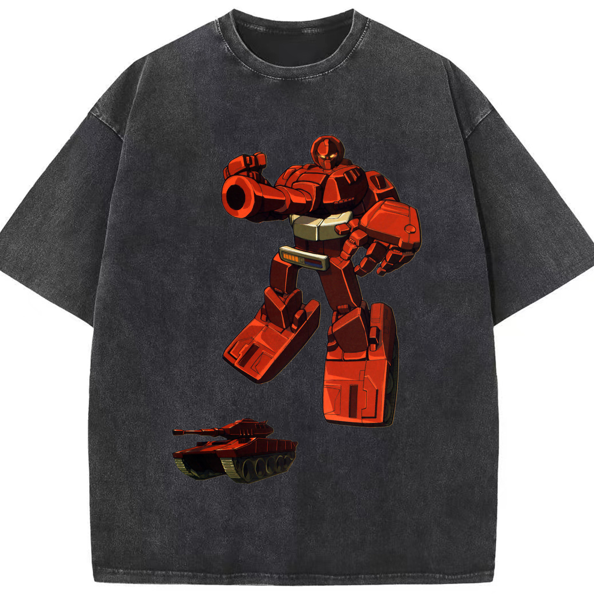 （画像用）  綿100% ヴィンテージ風 半袖Tシャツ（フロントプリント）
