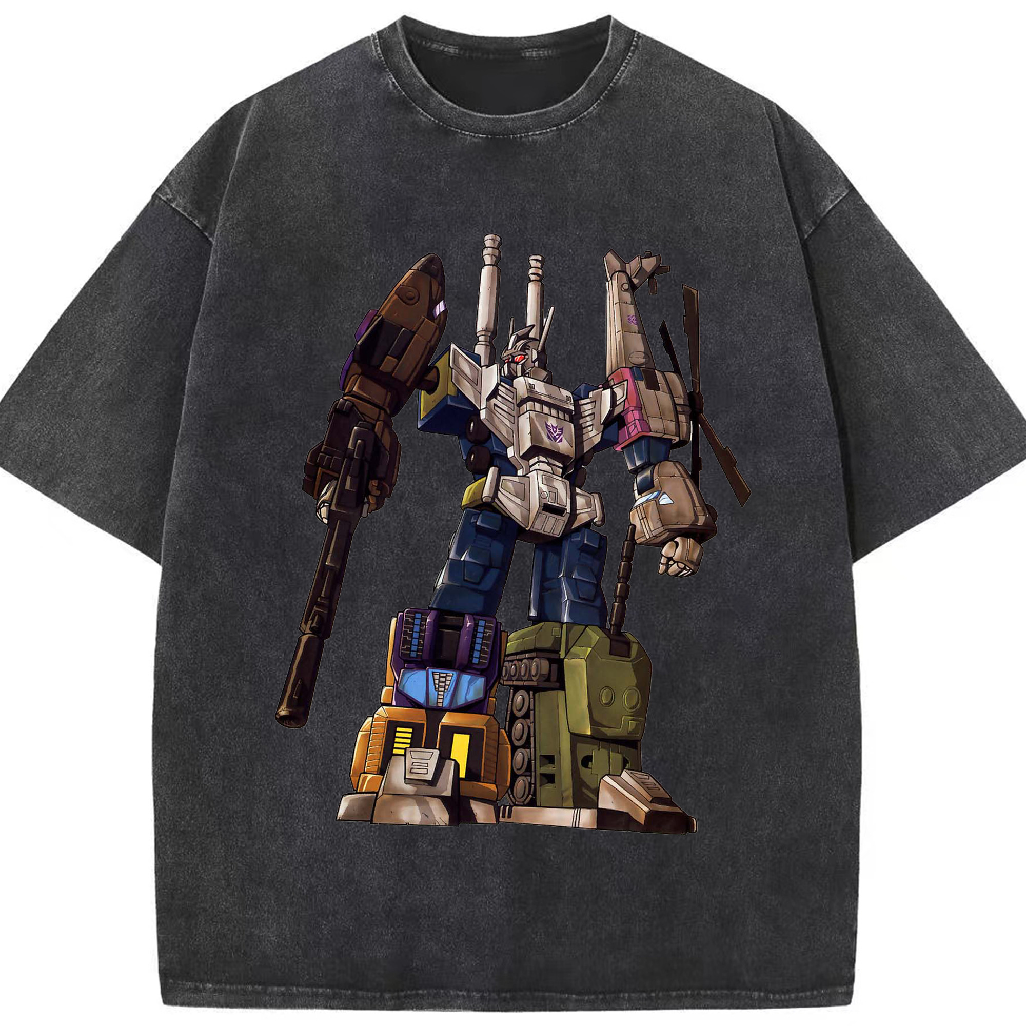 （画像用）  綿100% ヴィンテージ風 半袖Tシャツ（フロントプリント）