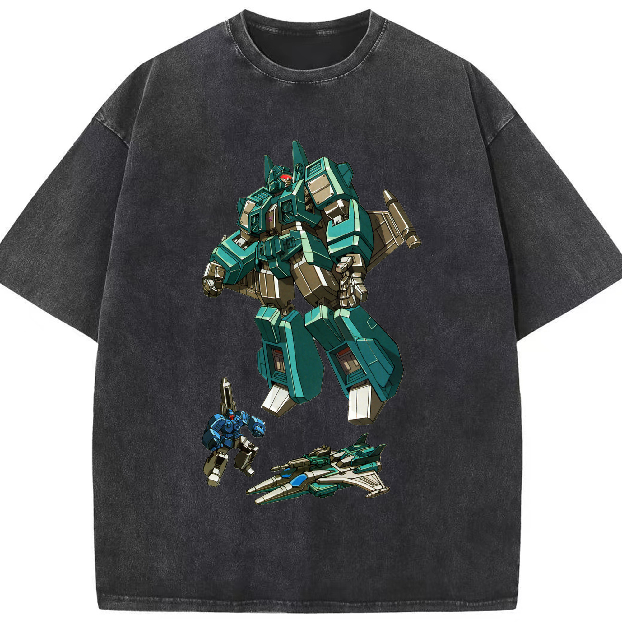 （画像用）  綿100% ヴィンテージ風 半袖Tシャツ（フロントプリント）