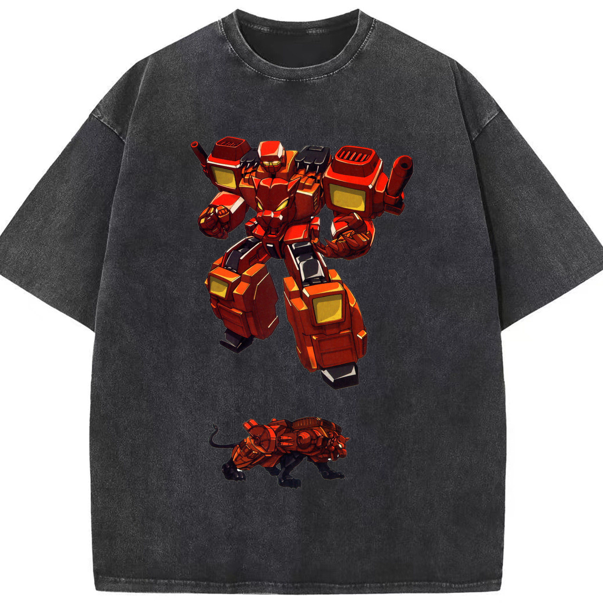 （画像用）  綿100% ヴィンテージ風 半袖Tシャツ（フロントプリント）