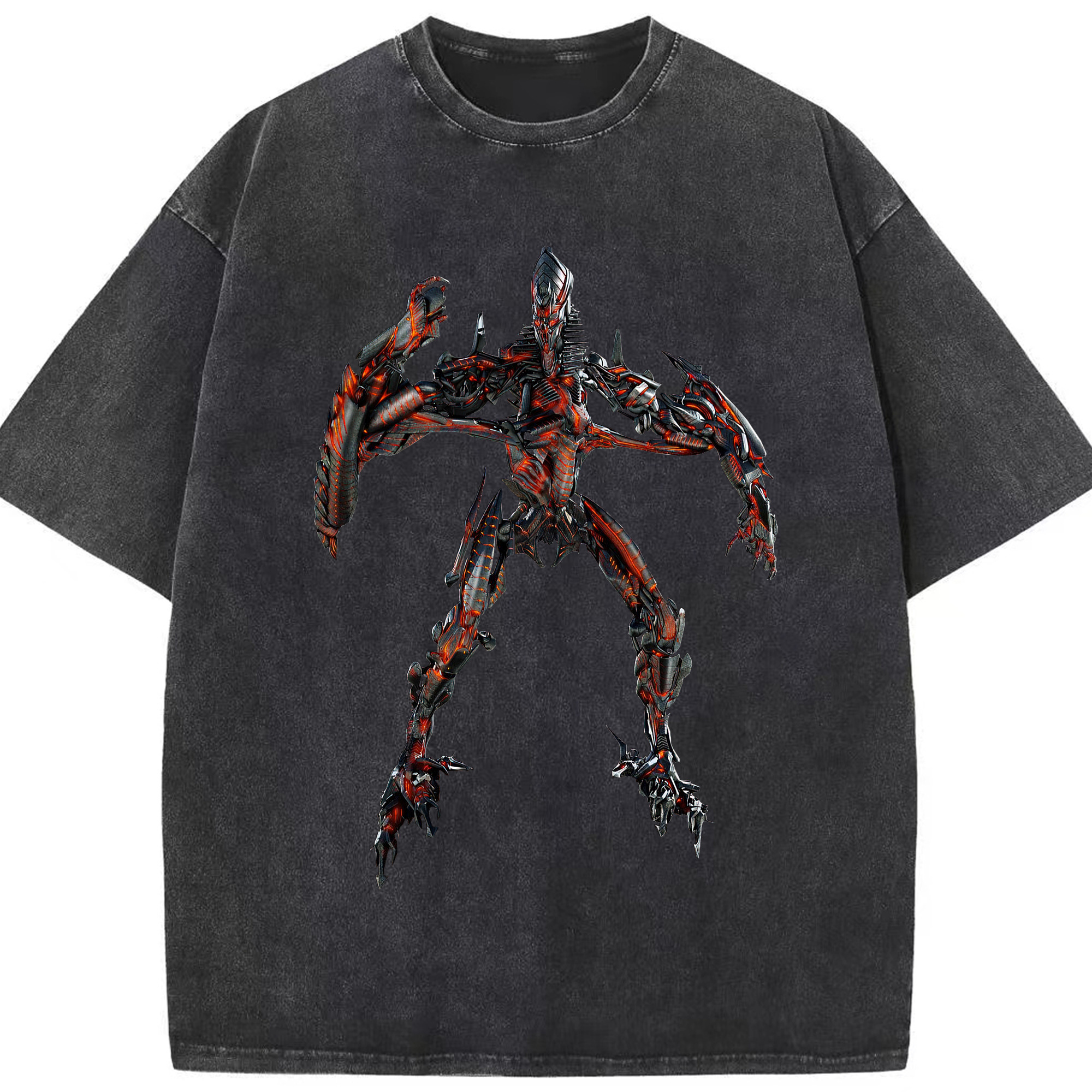 （画像用）  綿100% ヴィンテージ風 半袖Tシャツ（フロントプリント）