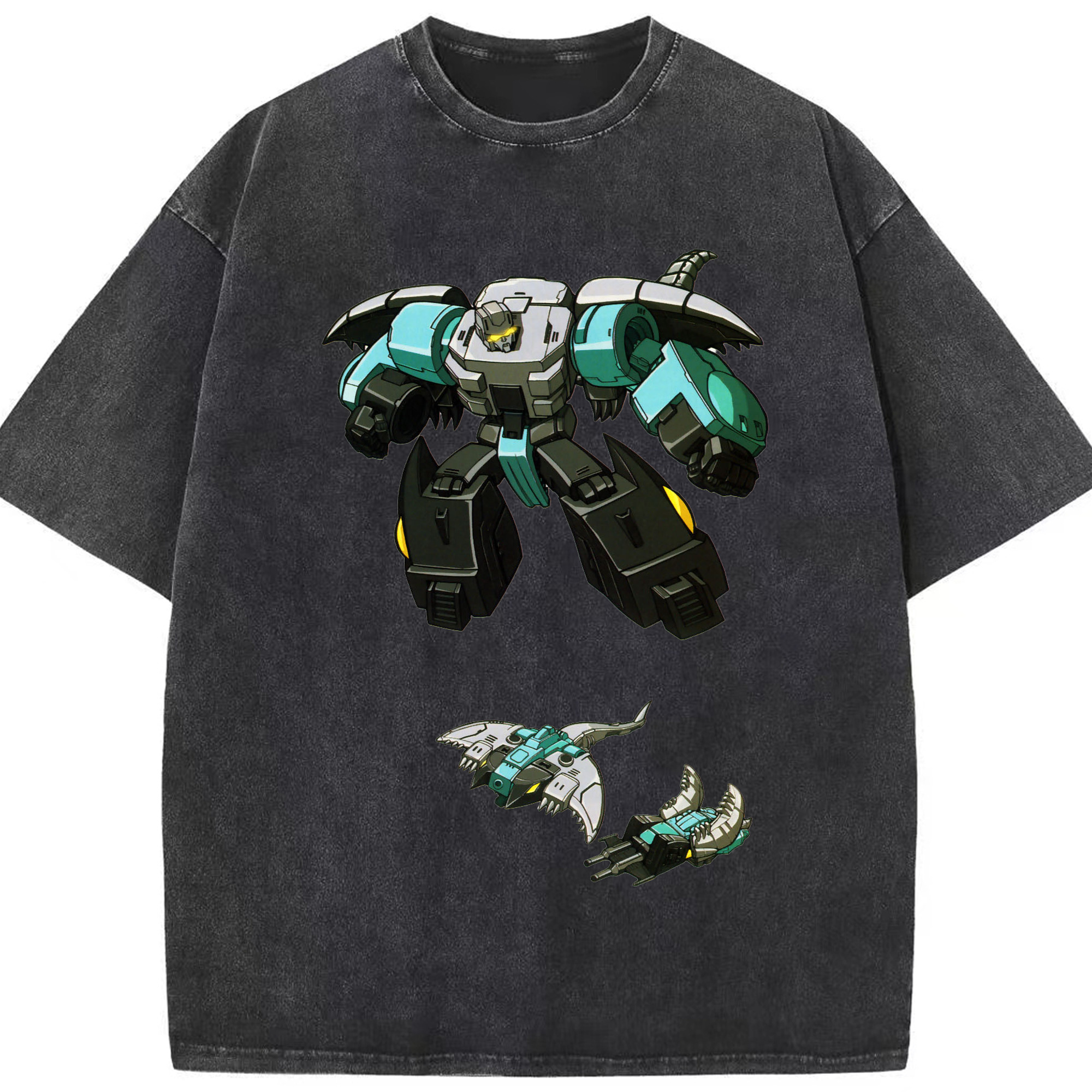 （画像用）  綿100% ヴィンテージ風 半袖Tシャツ（フロントプリント）