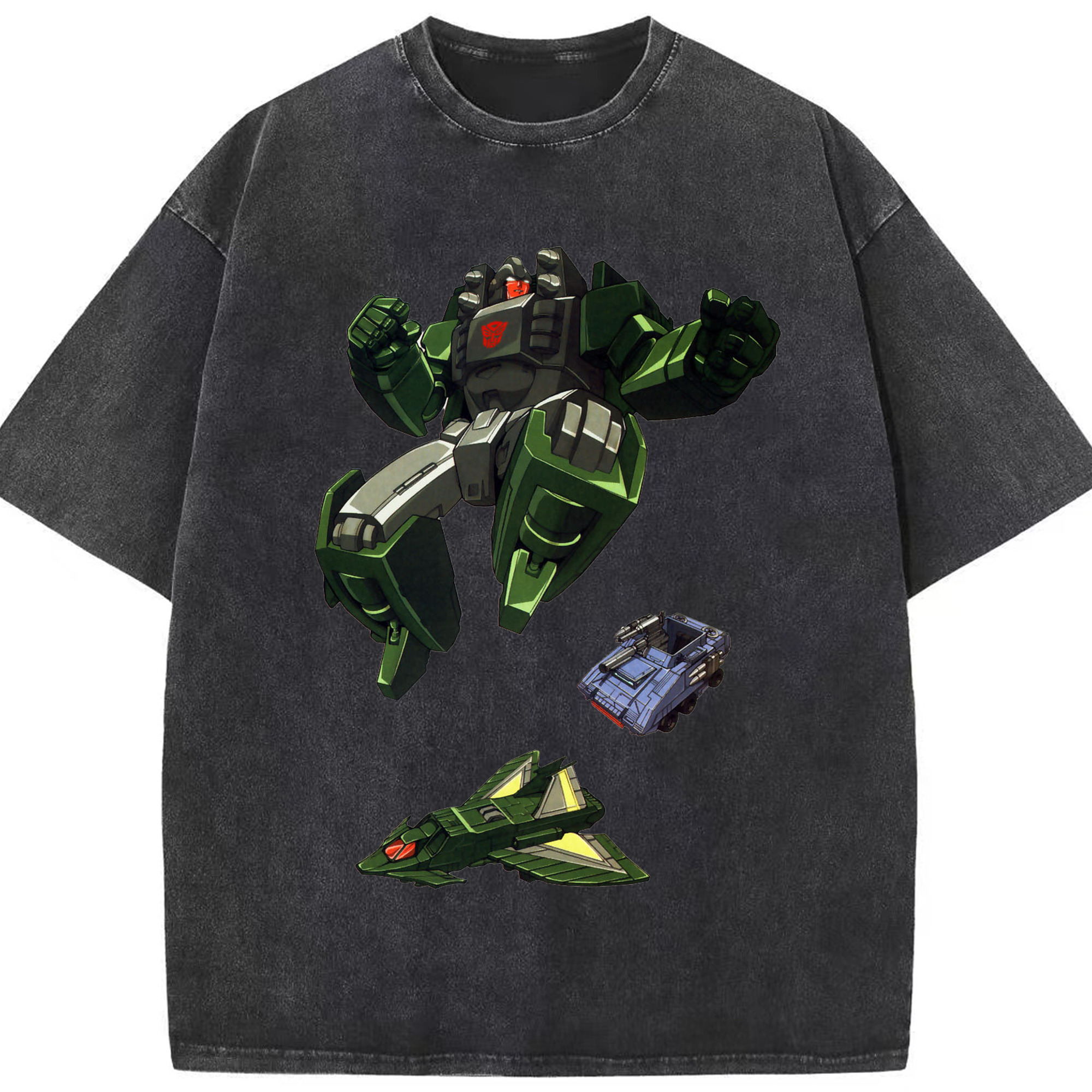 （画像用）  綿100% ヴィンテージ風 半袖Tシャツ（フロントプリント）