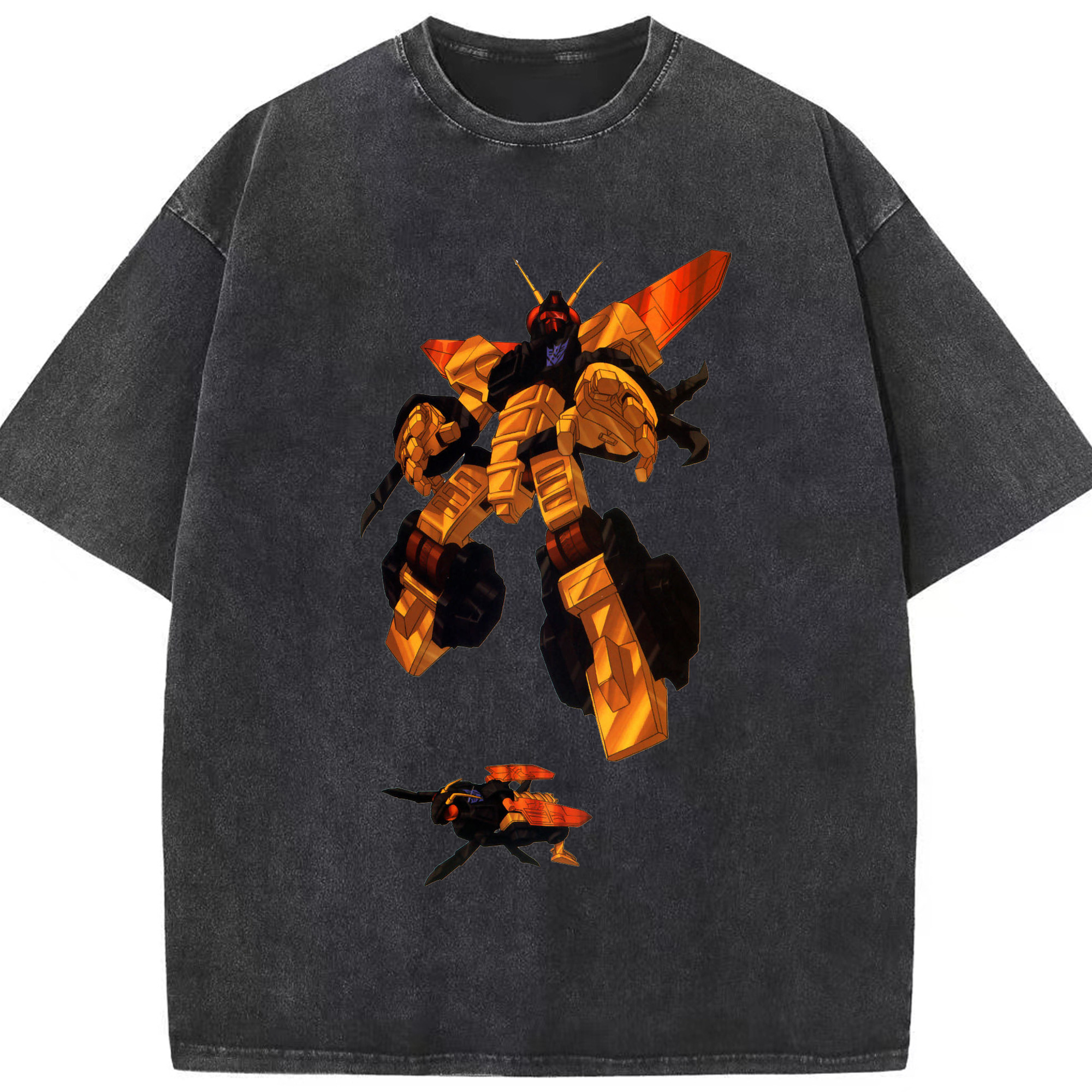 （画像用）  綿100% ヴィンテージ風 半袖Tシャツ（フロントプリント）