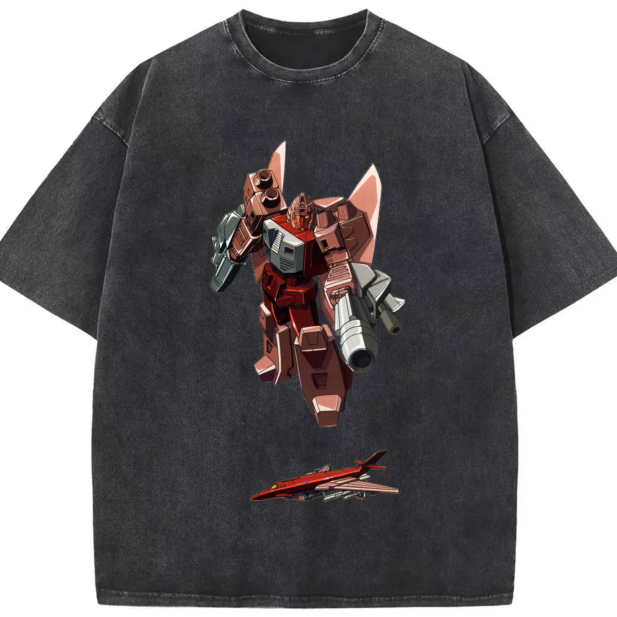 （画像用）  綿100% ヴィンテージ風 半袖Tシャツ（フロントプリント）