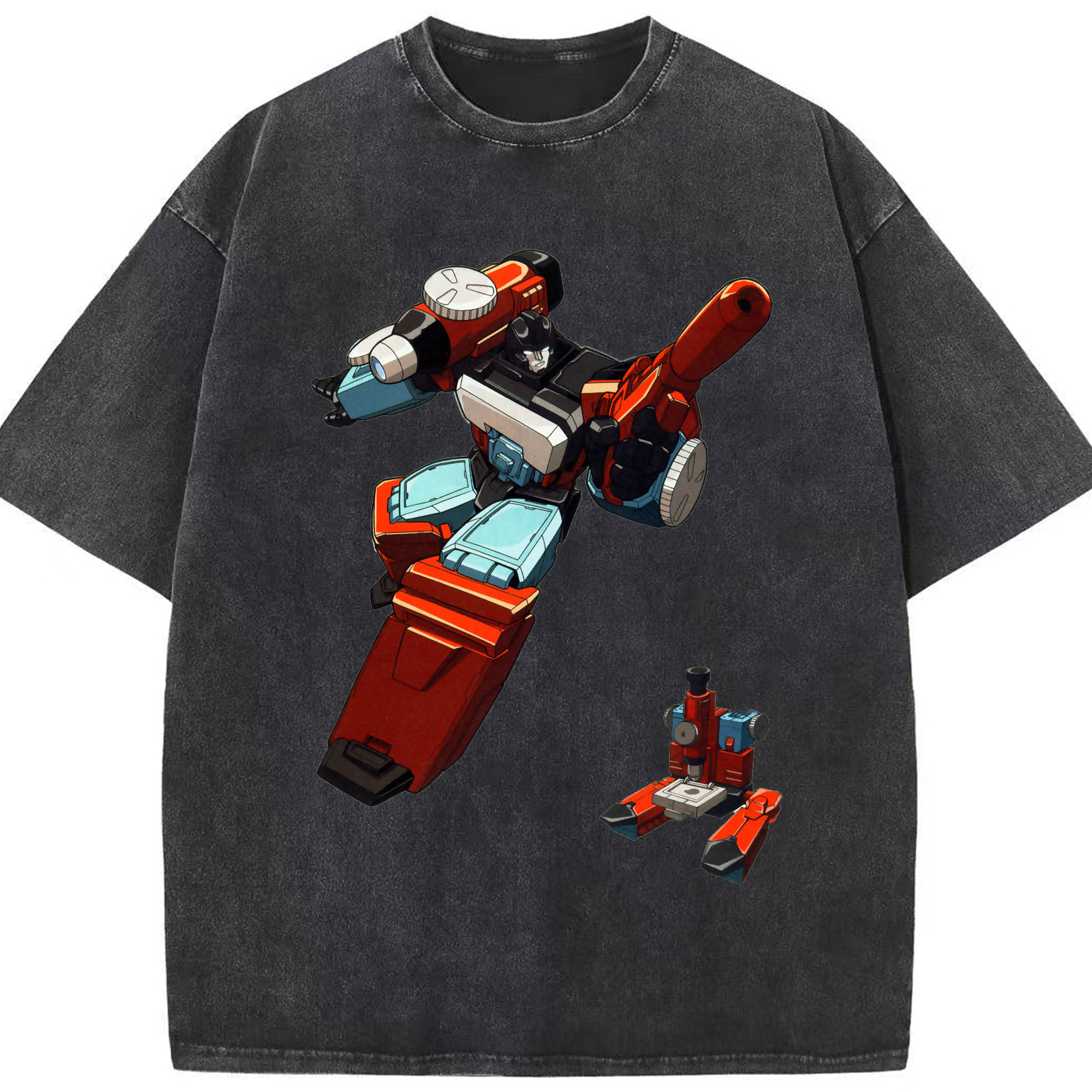 （画像用）  綿100% ヴィンテージ風 半袖Tシャツ（フロントプリント）
