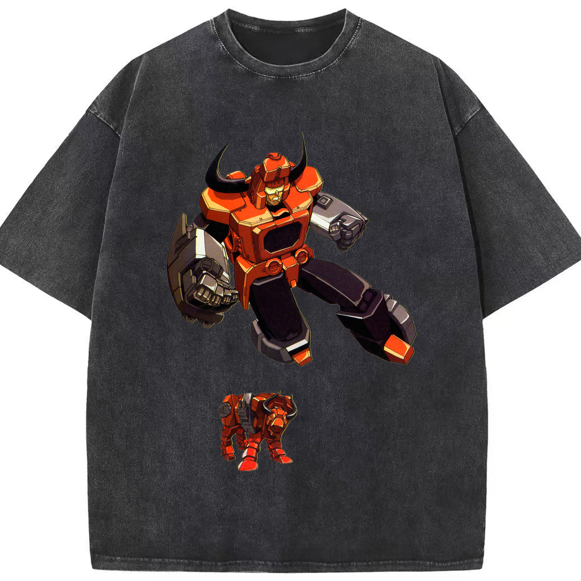 （画像用）  綿100% ヴィンテージ風 半袖Tシャツ（フロントプリント）