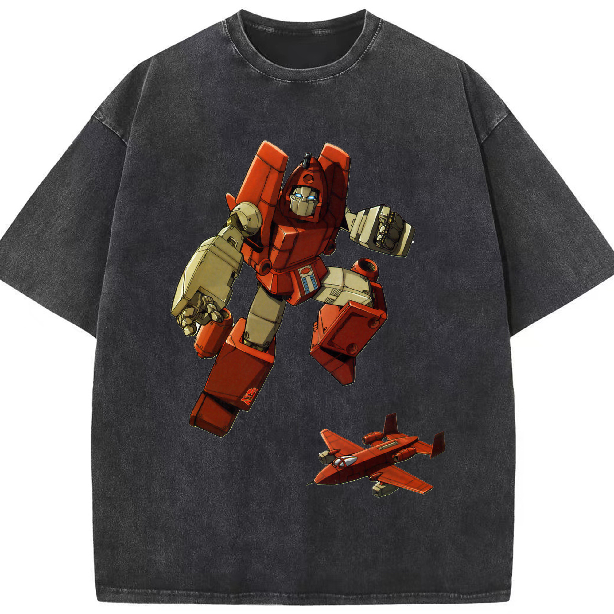 （画像用）  綿100% ヴィンテージ風 半袖Tシャツ（フロントプリント）