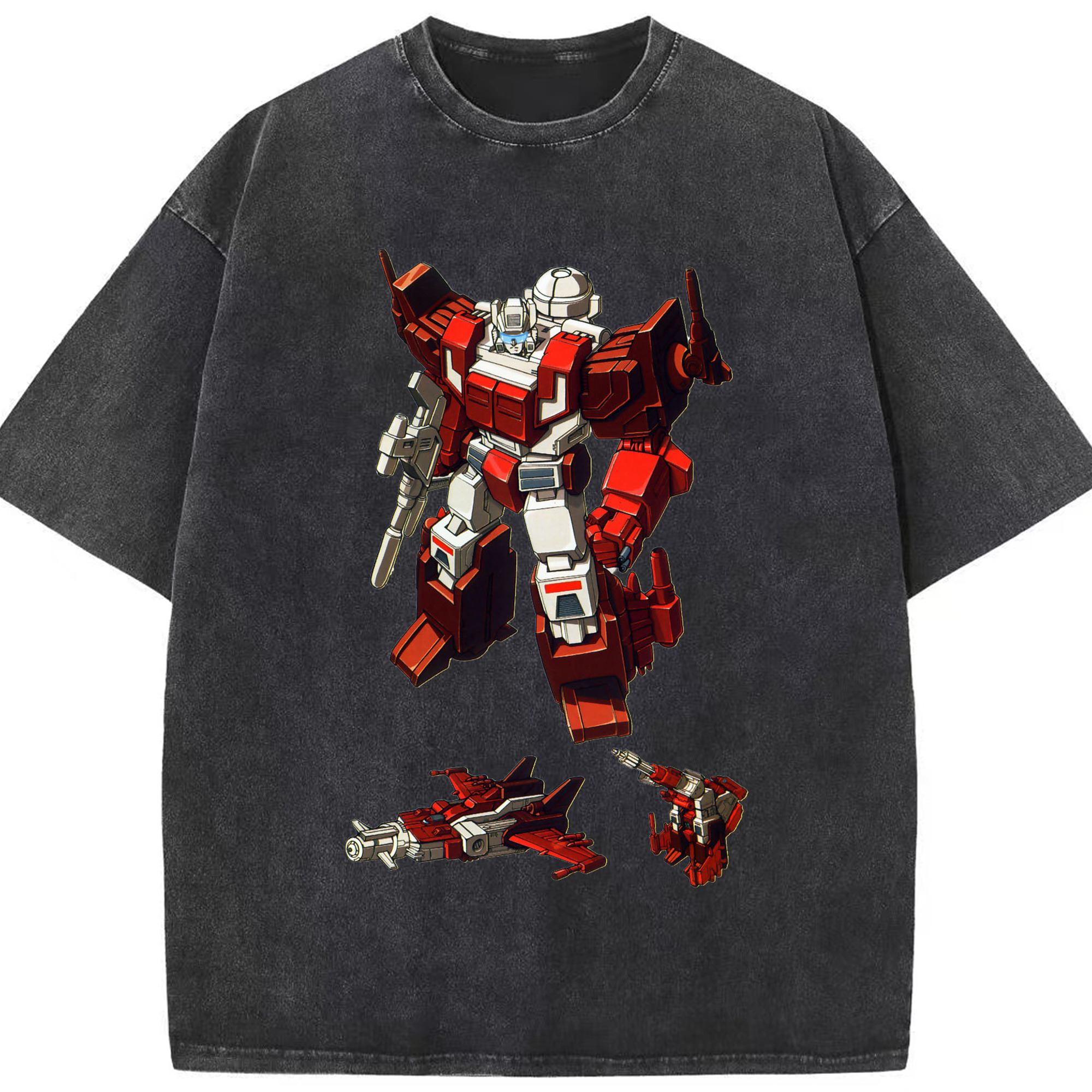 （画像用）  綿100% ヴィンテージ風 半袖Tシャツ（フロントプリント）