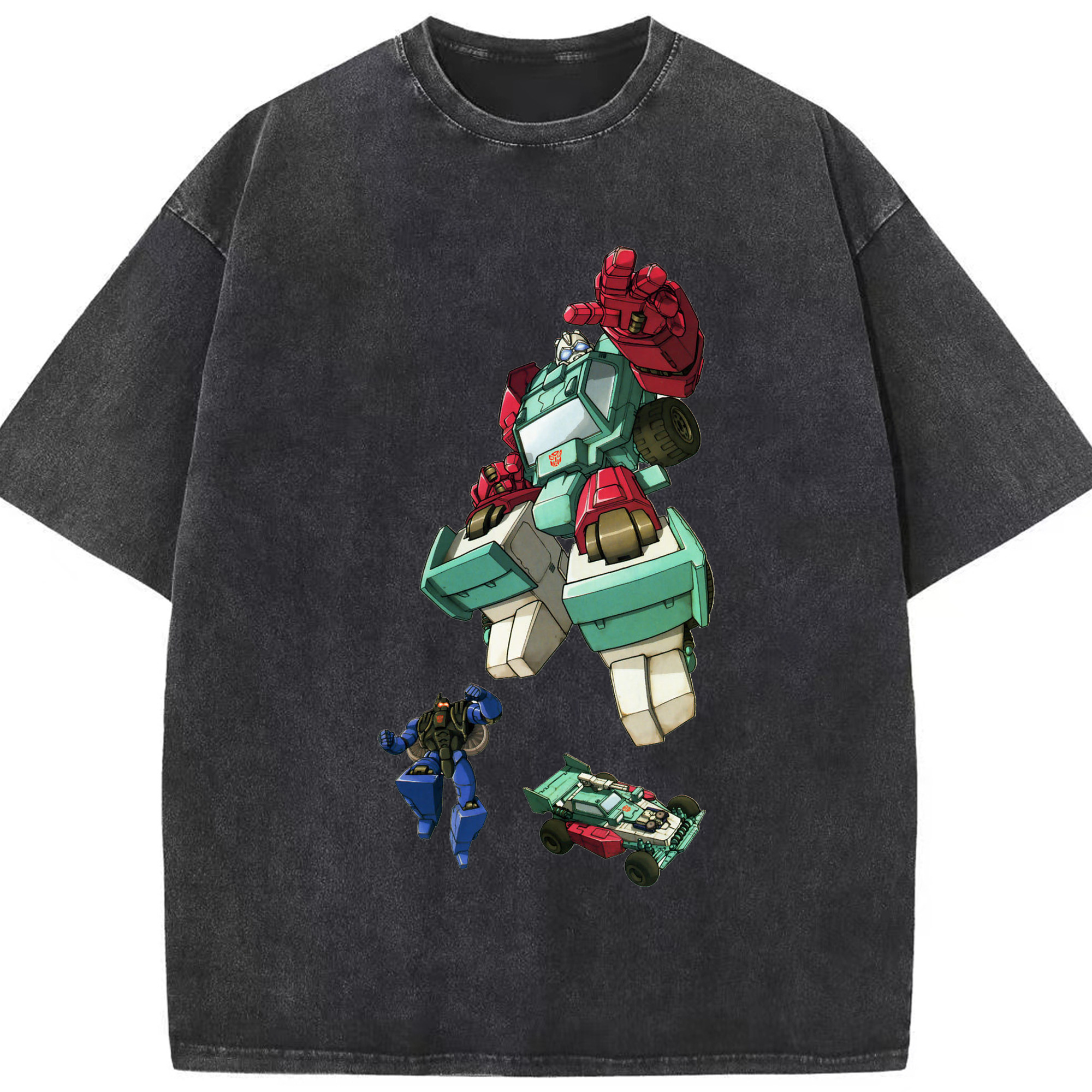 （画像用）  綿100% ヴィンテージ風 半袖Tシャツ（フロントプリント）