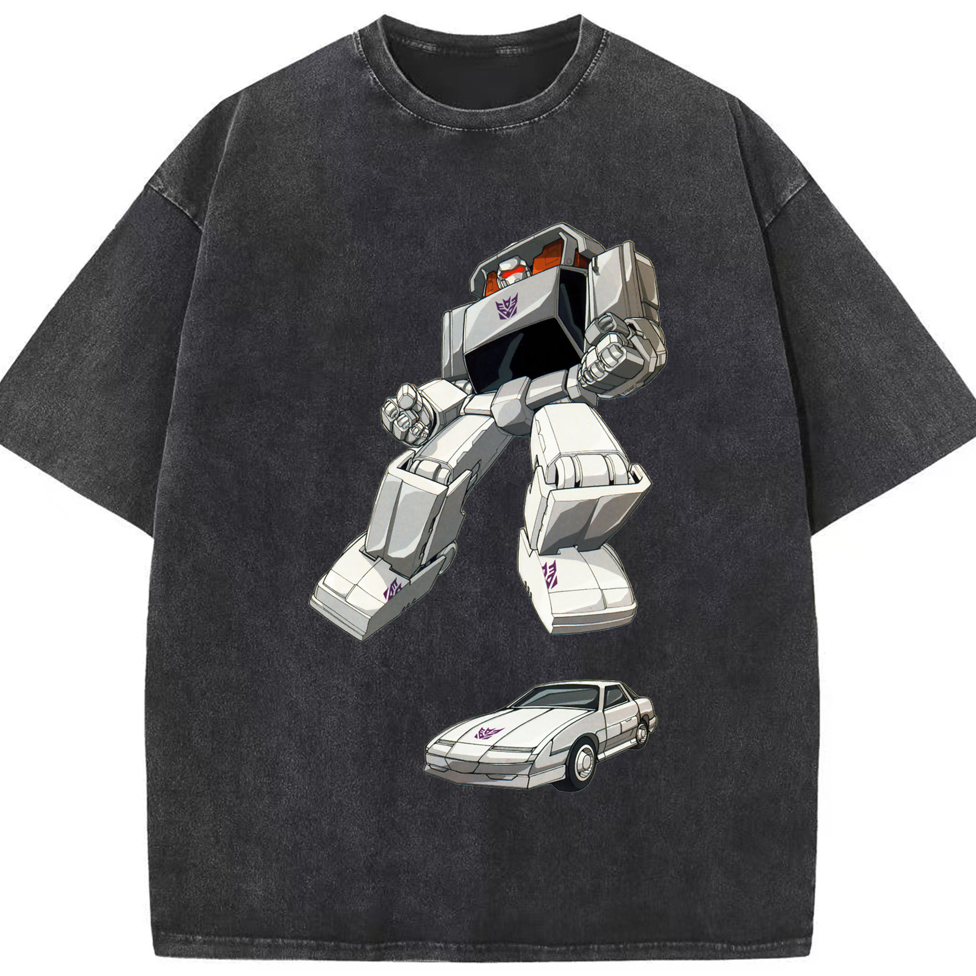 （画像用）  綿100% ヴィンテージ風 半袖Tシャツ（フロントプリント）